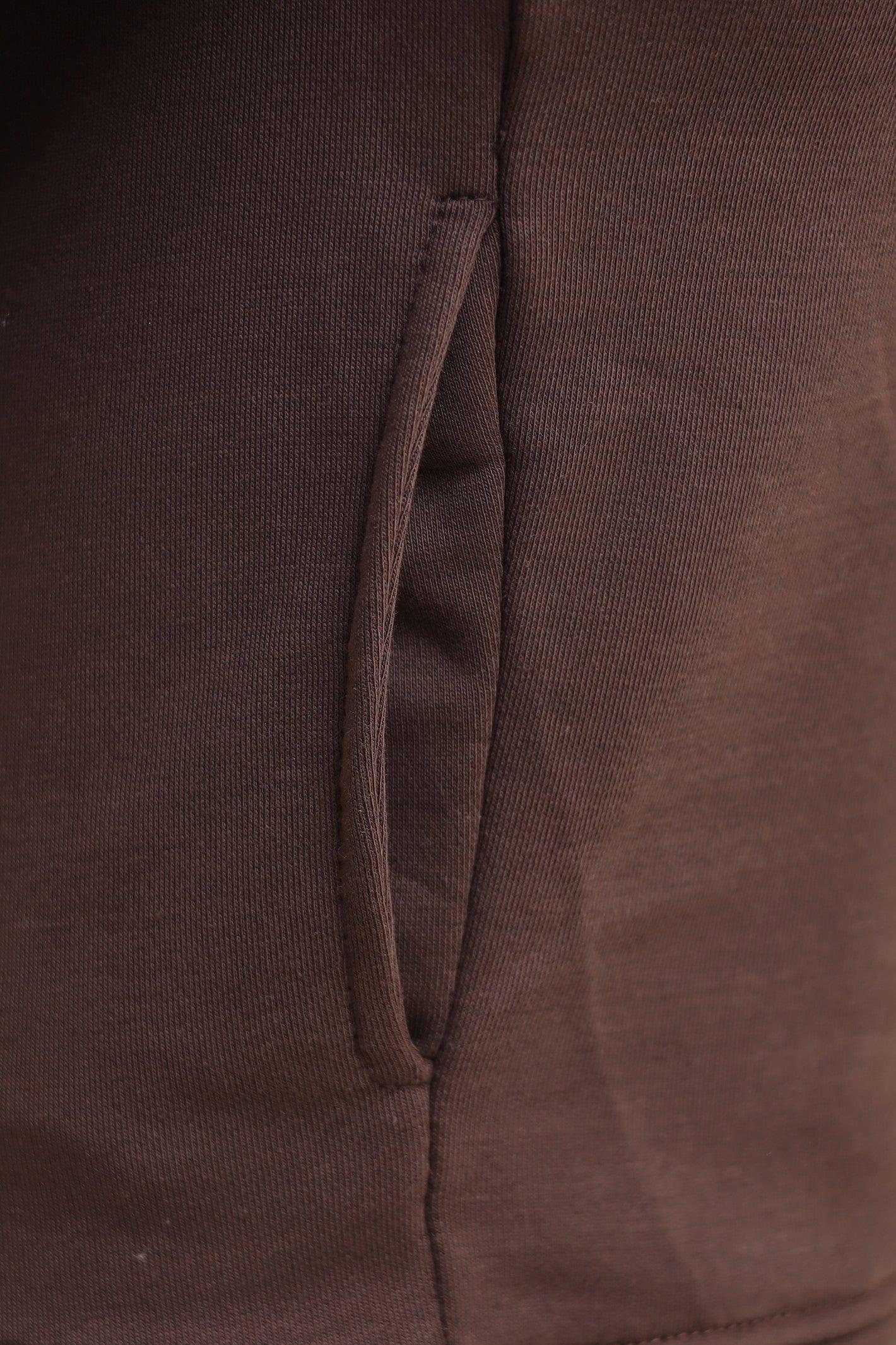 EA Embroidery Hoodie - Brown