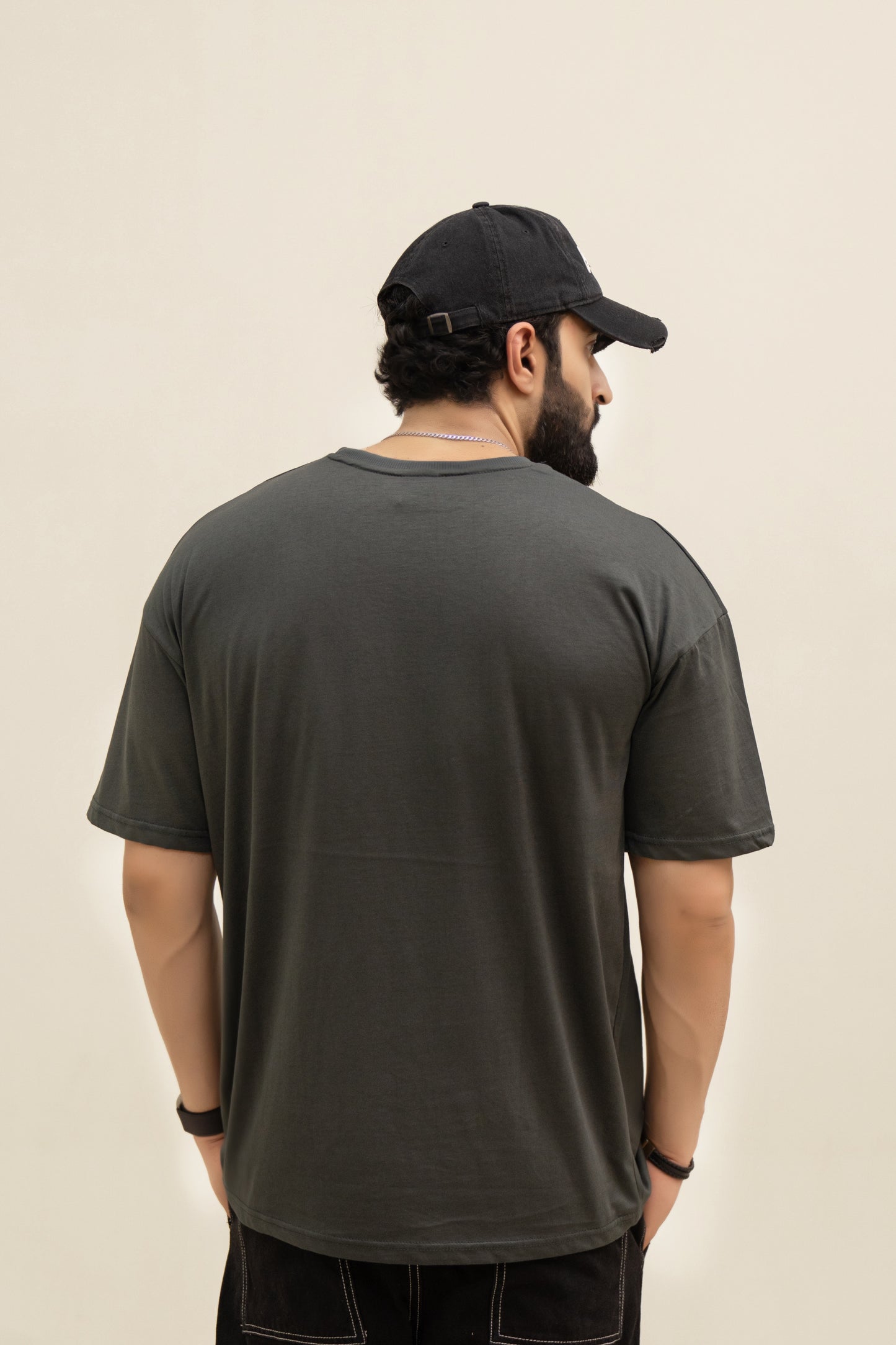 NKE Drop Shoulder T-Shirt - Dark Green