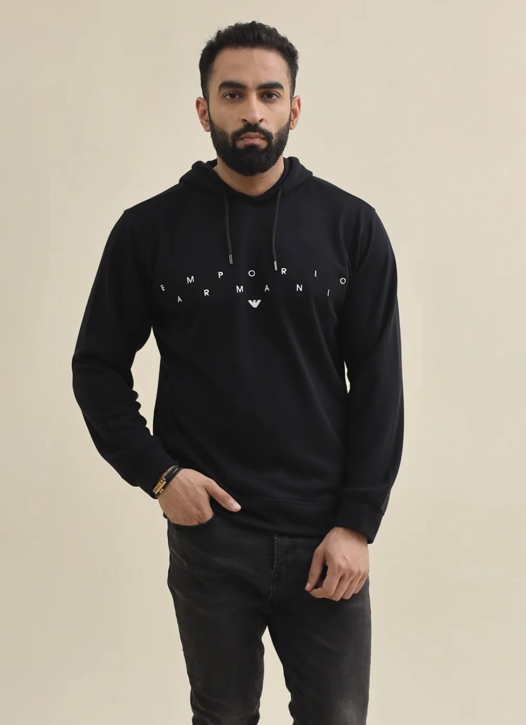 EA Hoodie Embroidery - Black