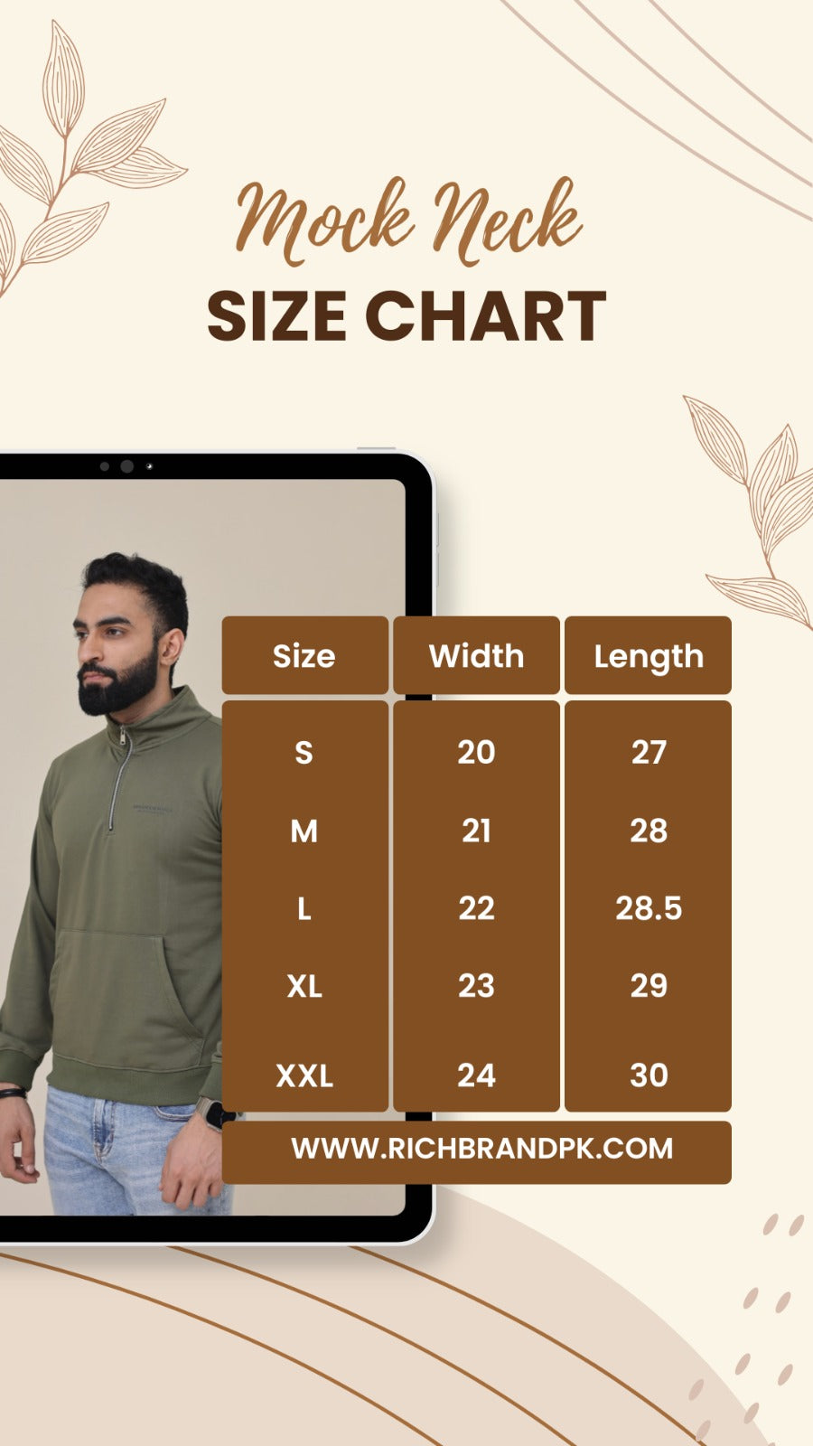 Essential Mock neck zipper - Dark Brown