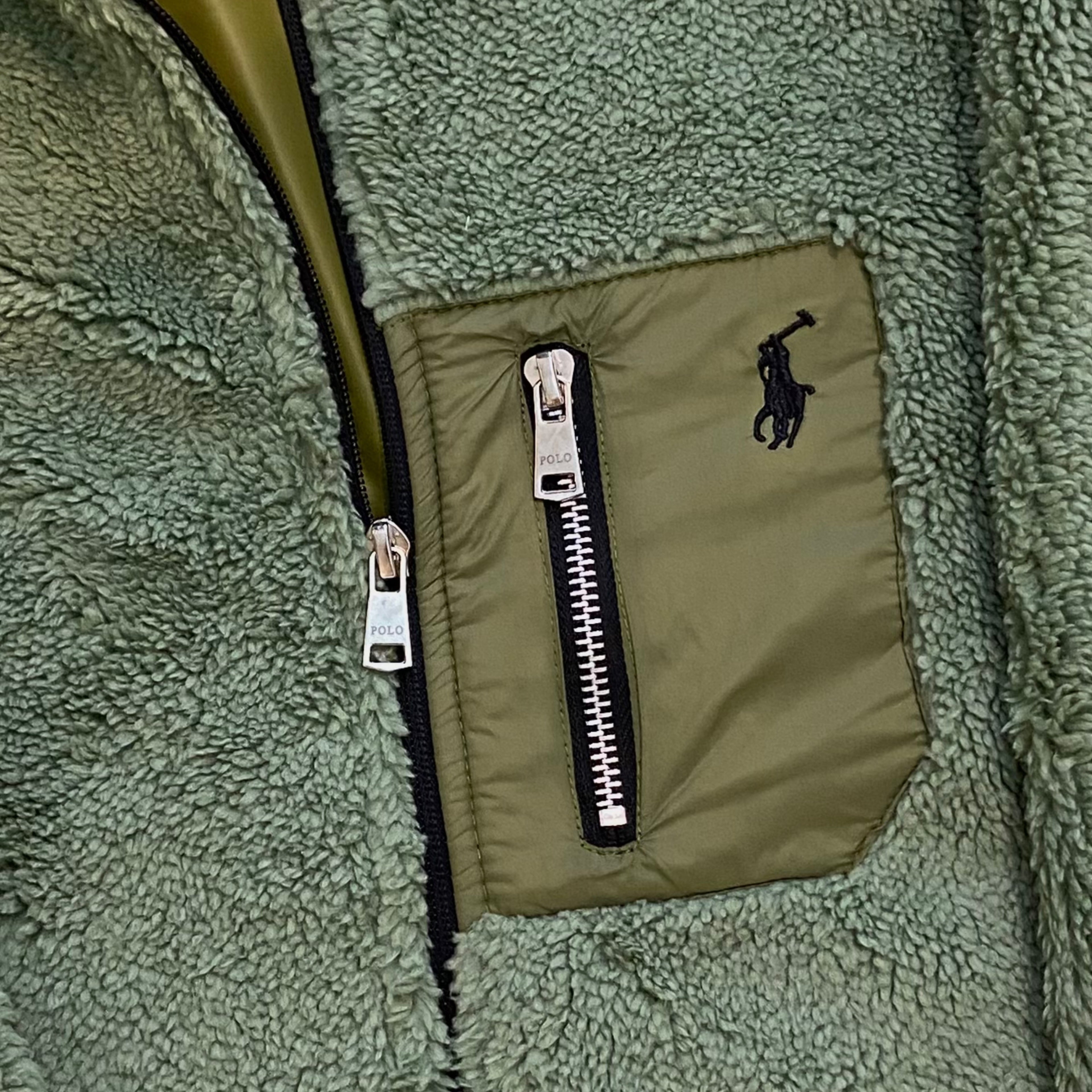 RL - Kids Sherpa Fleece Jacket - Green