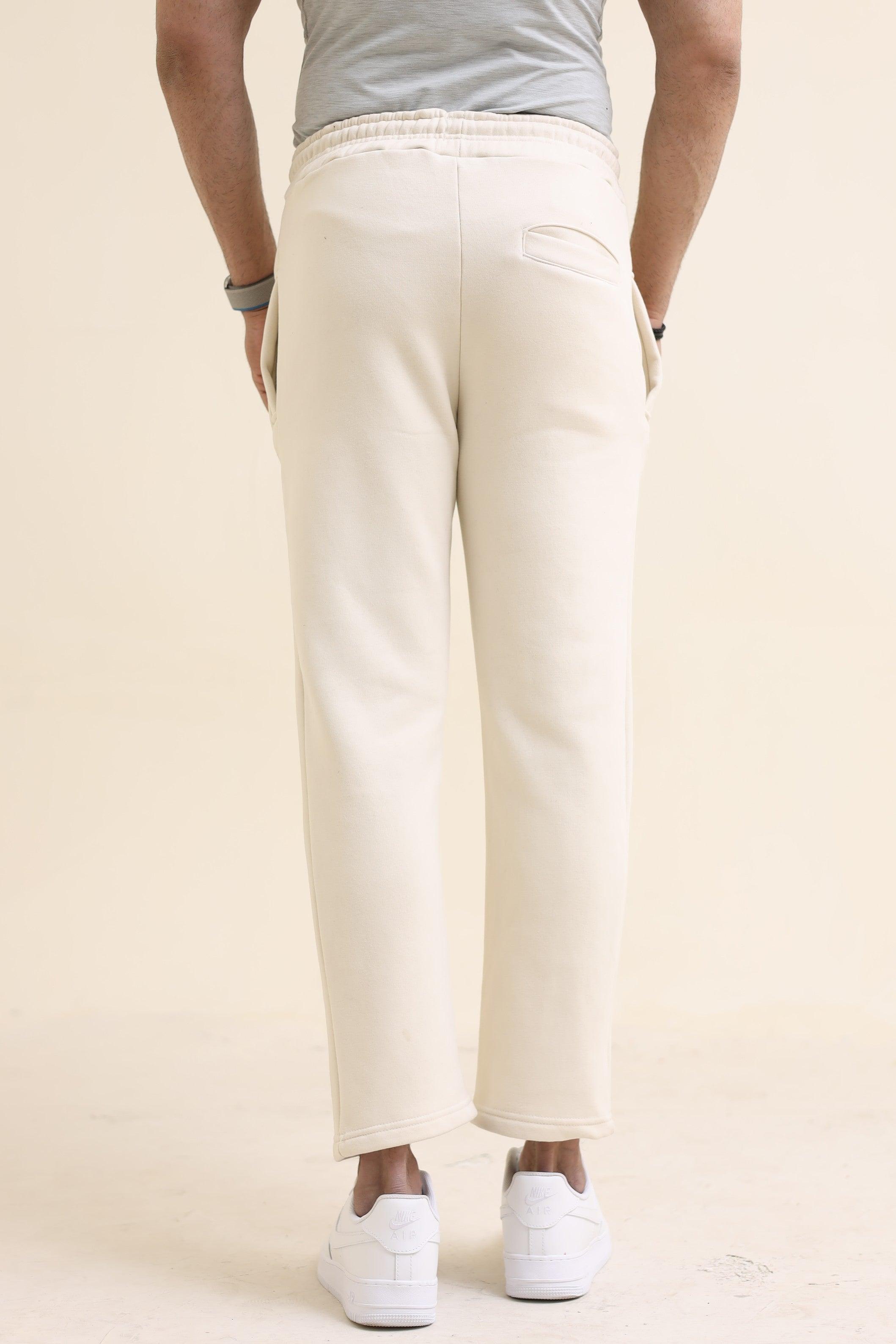 Nik Trouser Fleece - Off-White Unisex