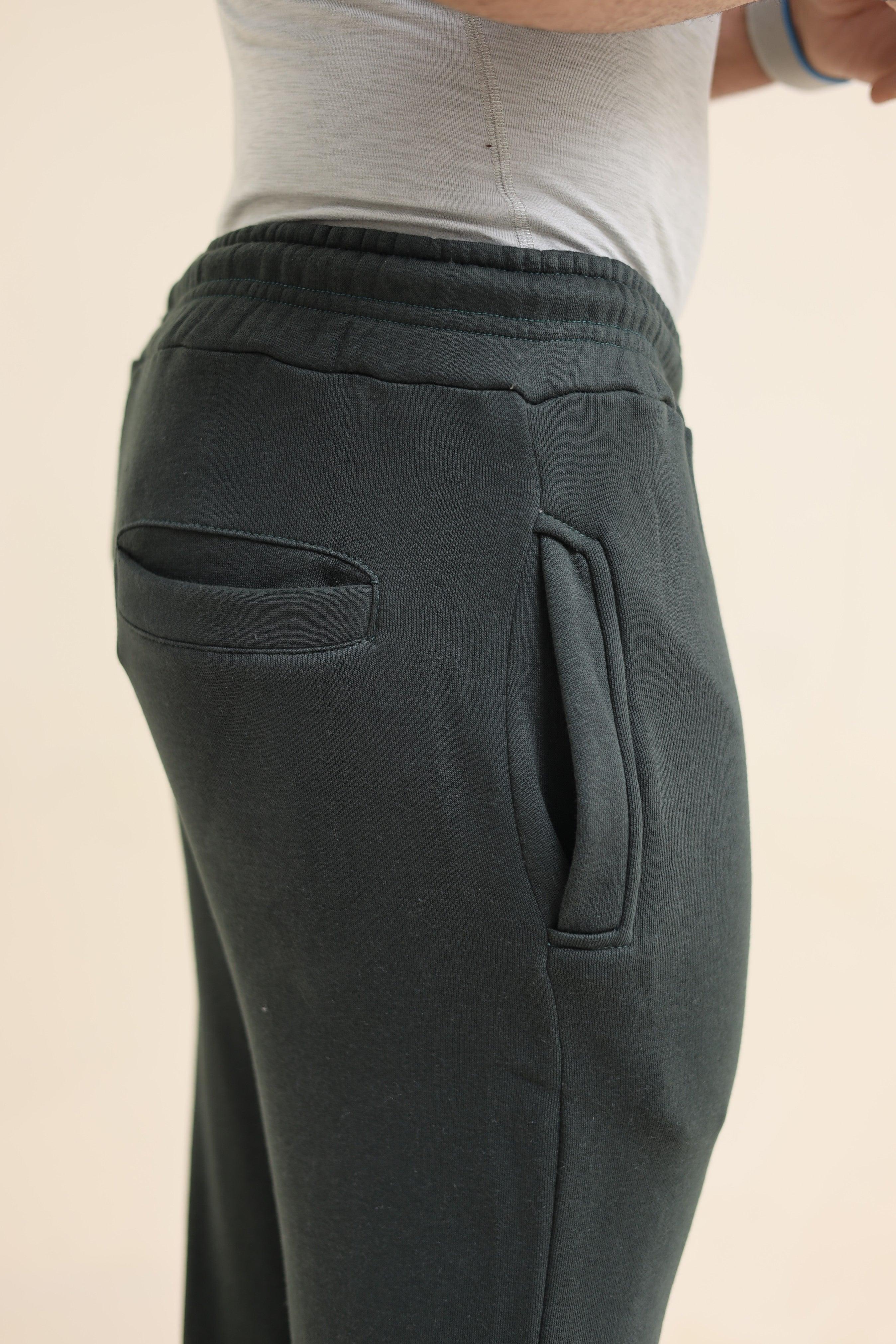 Nik Trouser Fleece - Dark Green Unisex
