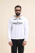 Essential Mock neck zipper - White