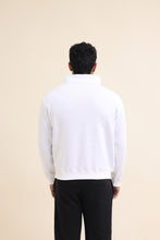 Essential Mock neck zipper - White