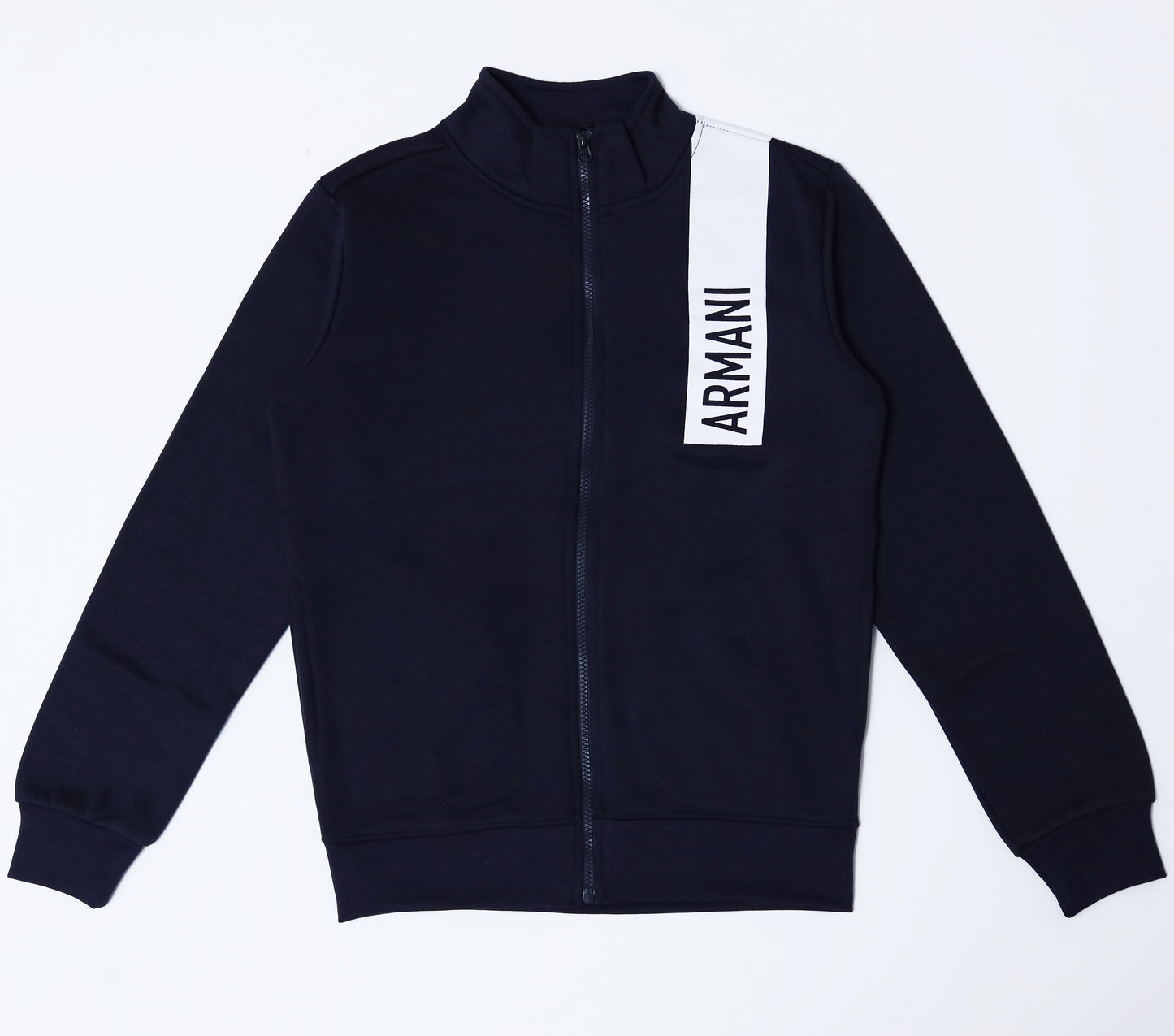 Zipper Mock Neck - Navy