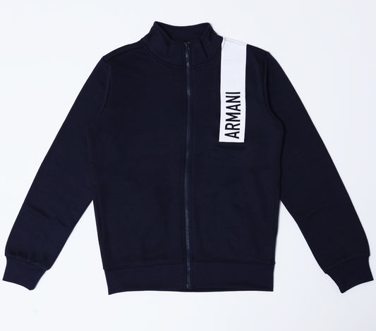 Zipper Mock Neck - Navy