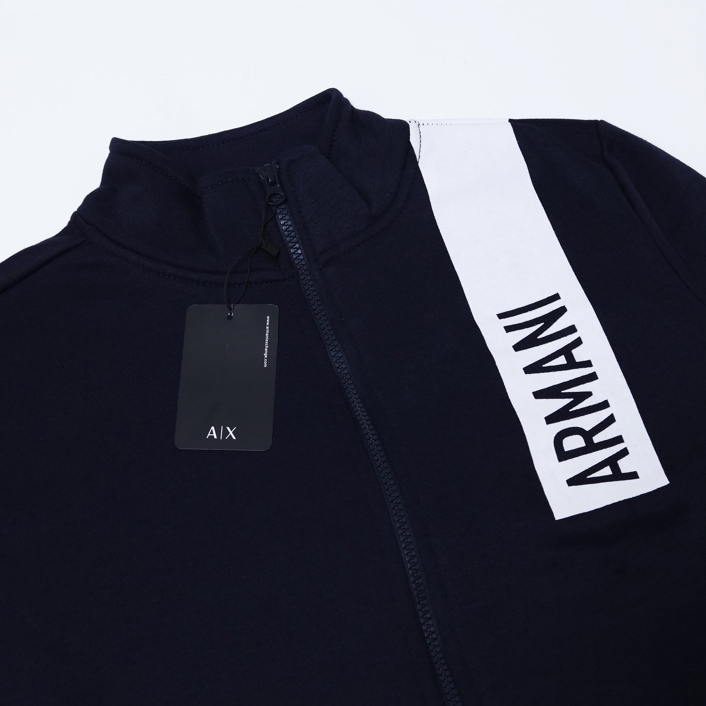 Zipper Mock Neck - Navy