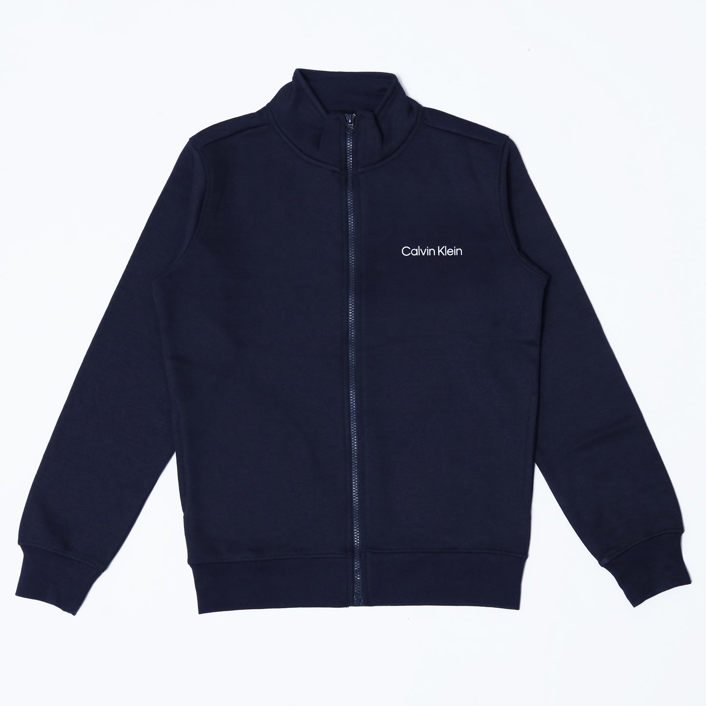 Zipper Mock Neck - Navy