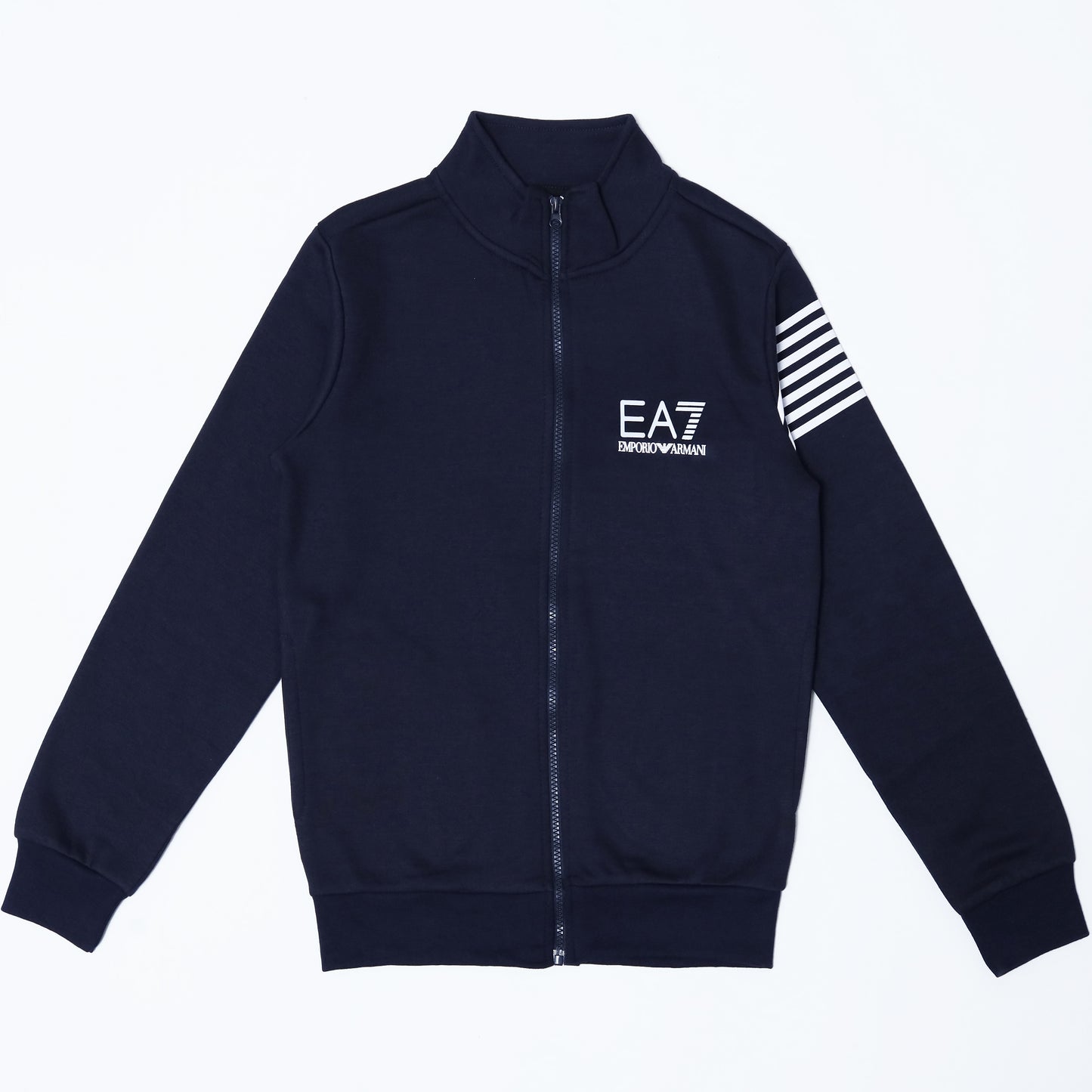 Zipper Mock Neck - Navy