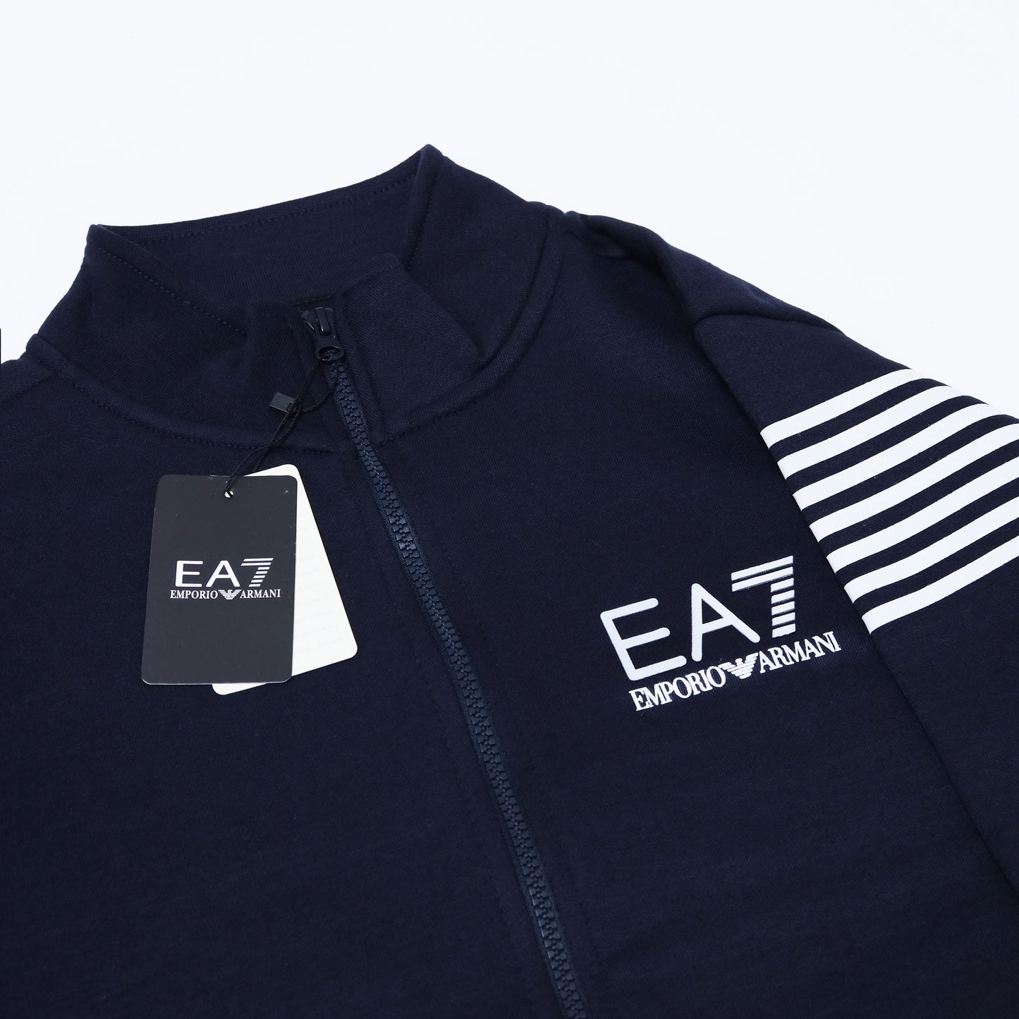 Zipper Mock Neck - Navy