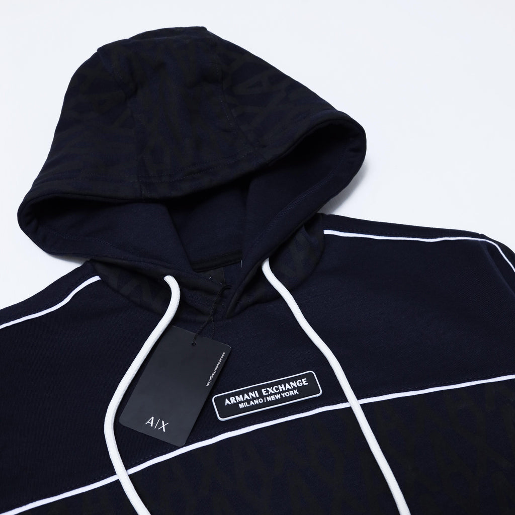 AX Hoodie All Over Print - Navy