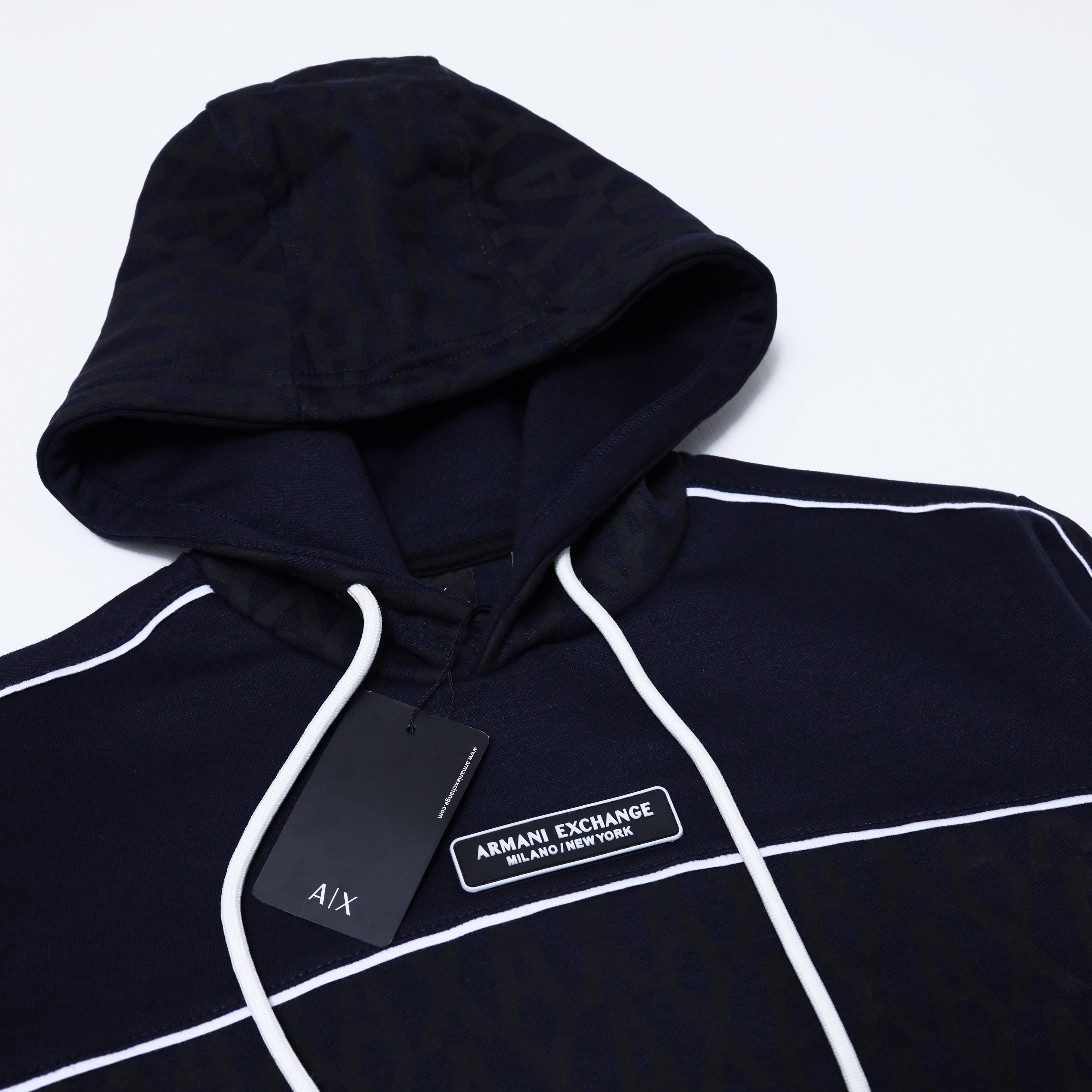AX Hoodie All Over Print - Navy