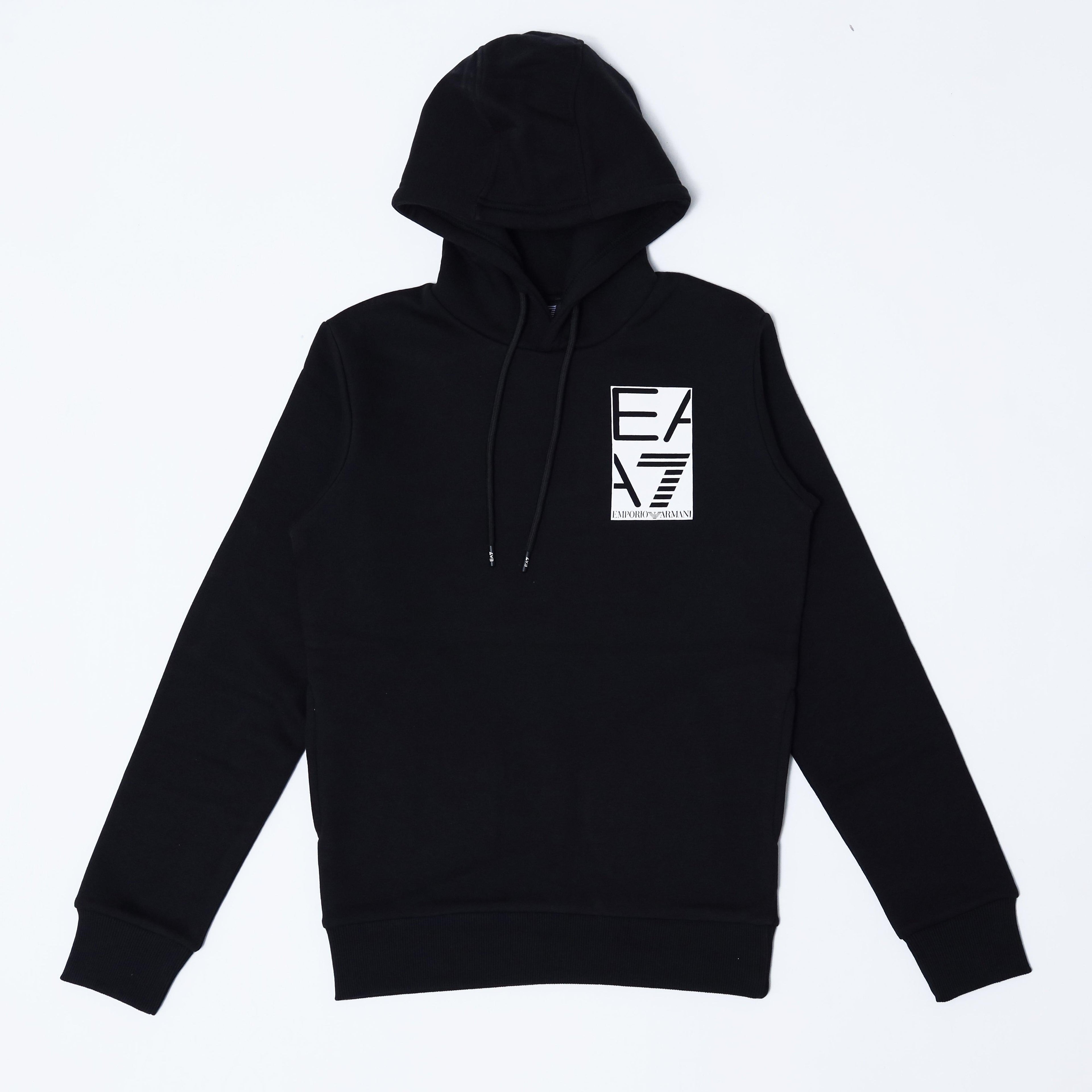 EA Hoodie Back Print - Black