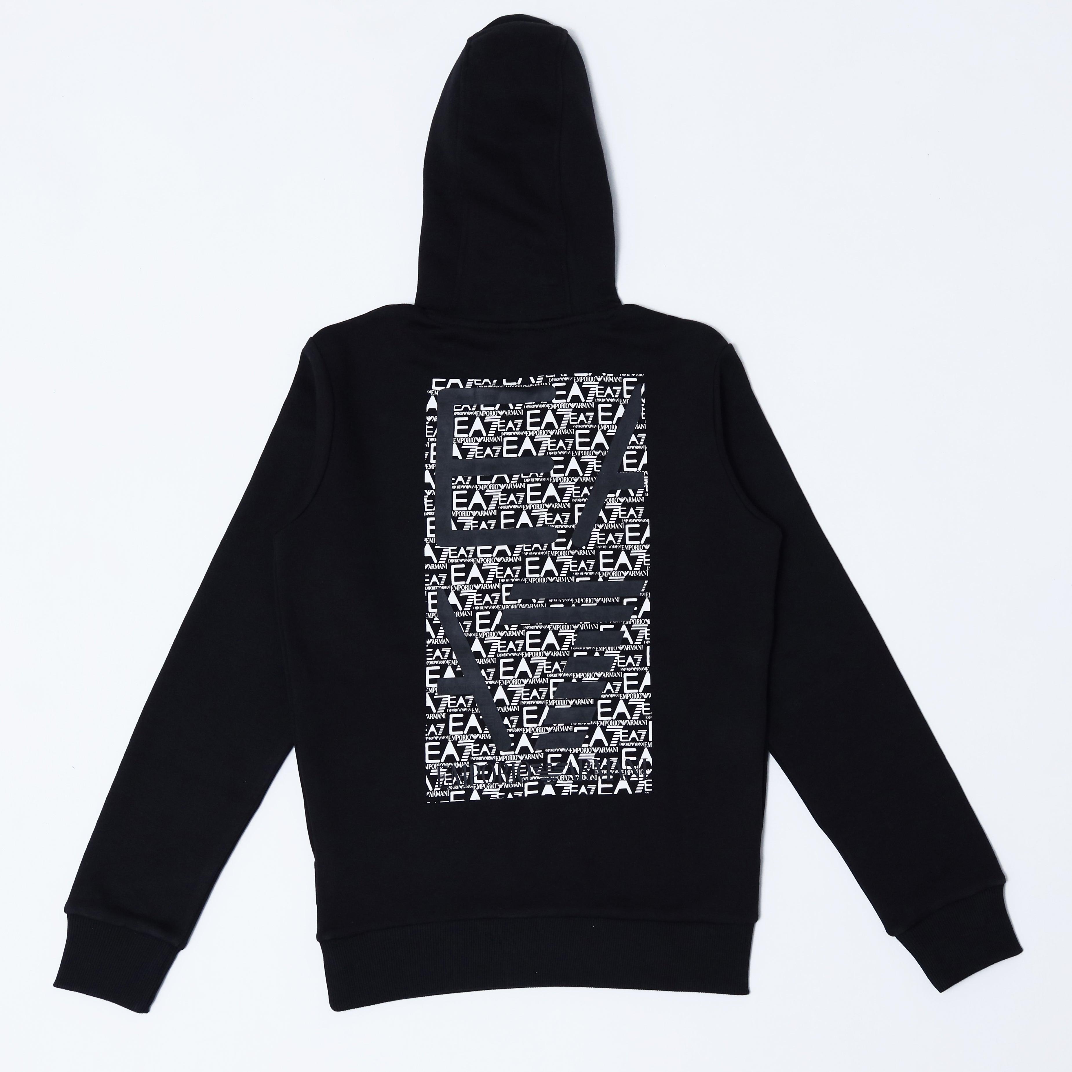 EA Hoodie Back Print - Black
