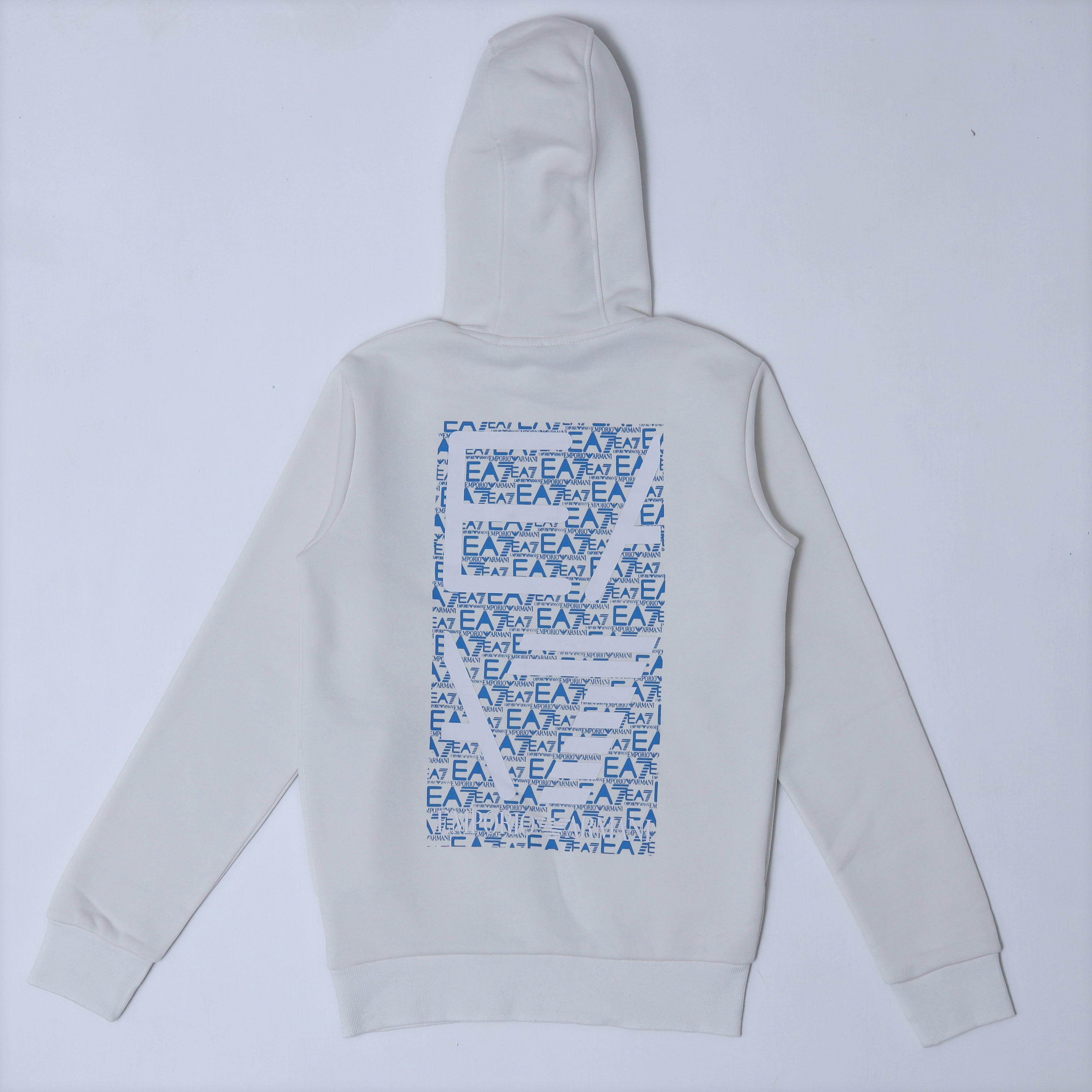 EA Hoodie Back Print - White