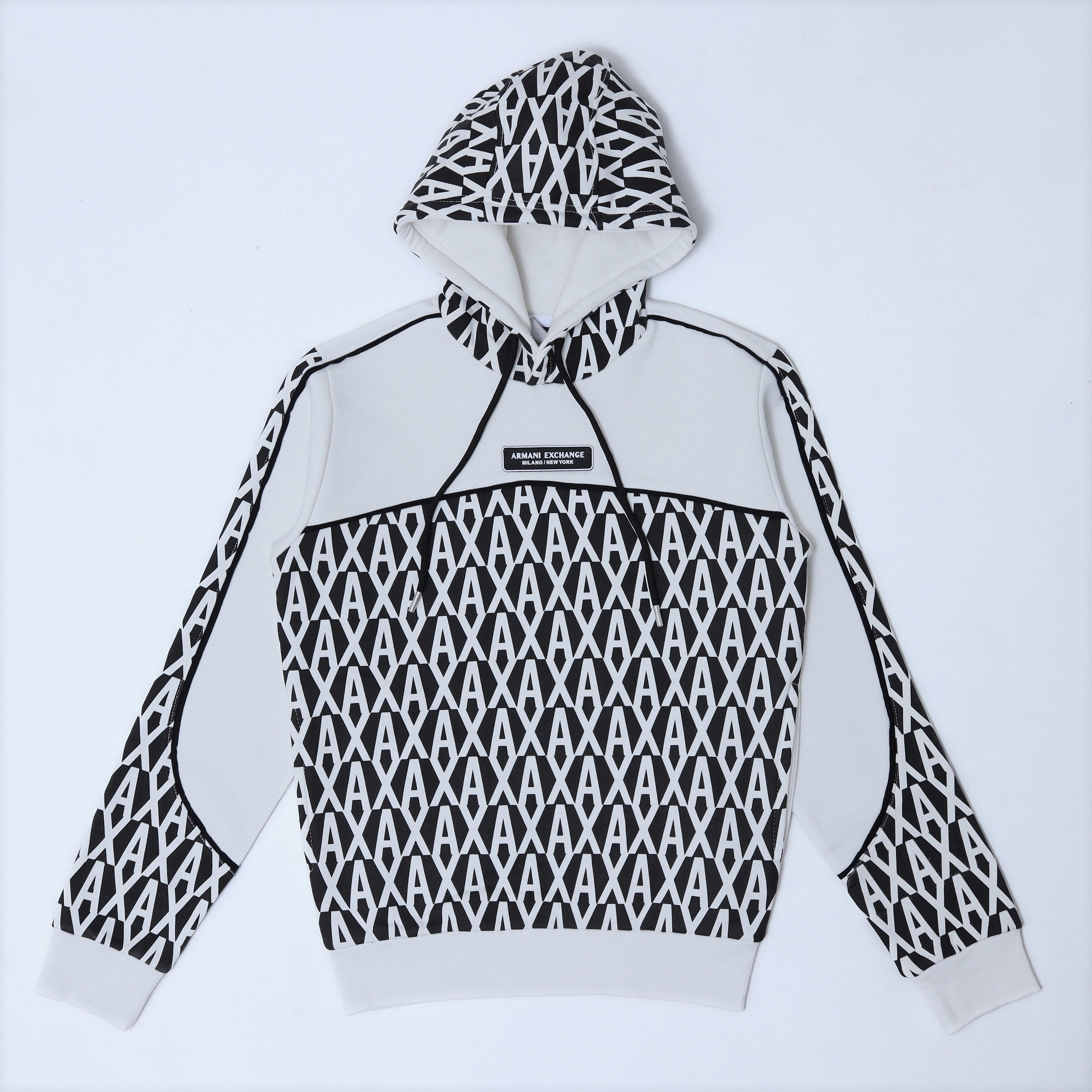 AX Hoodie All Over Print - White