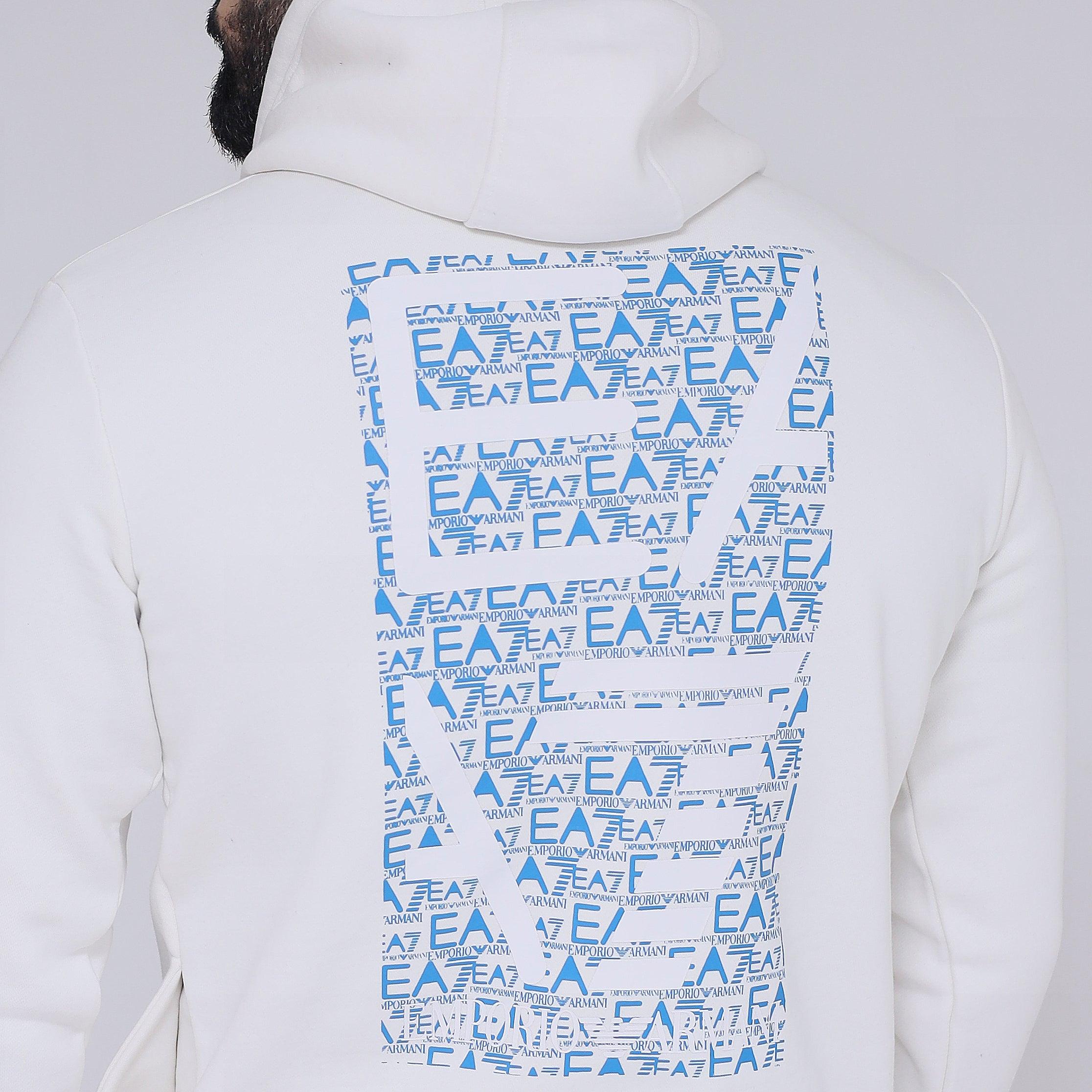 EA Hoodie Back Print - White