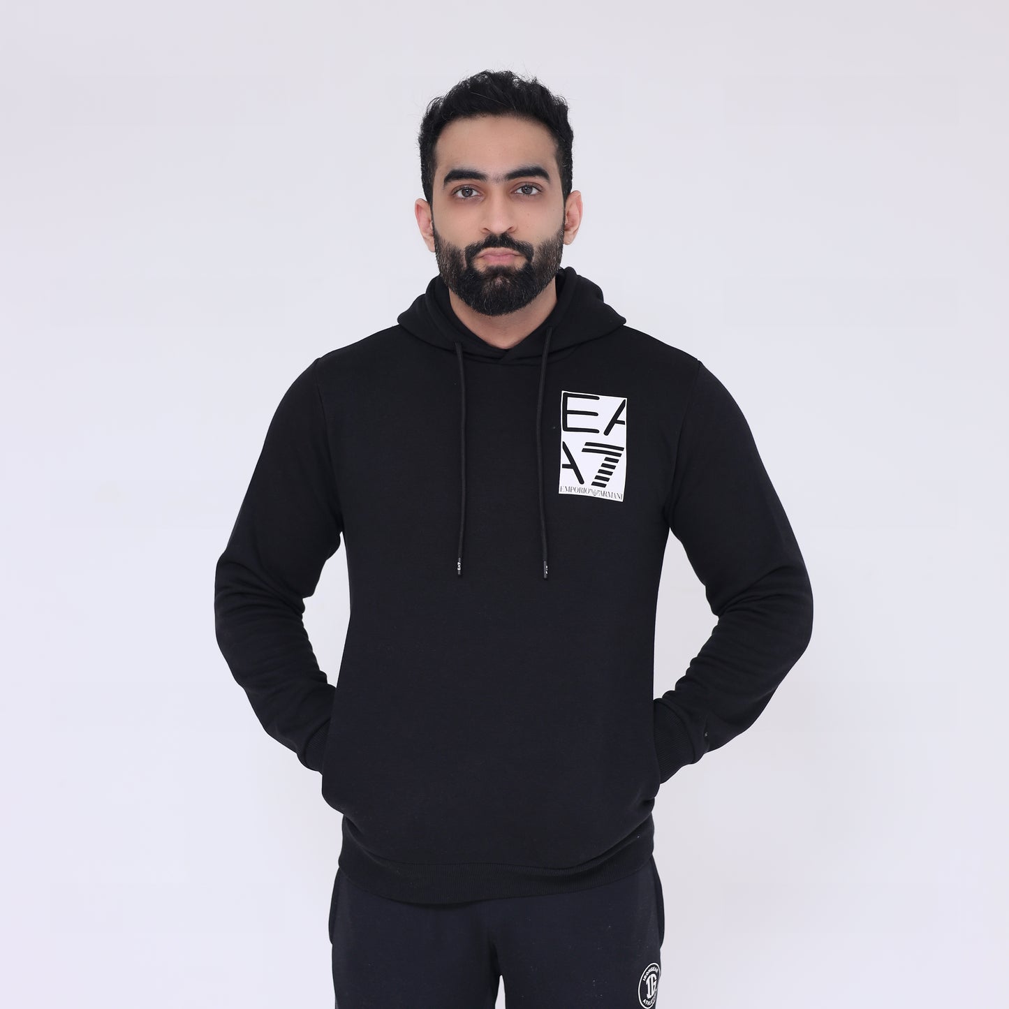 Hoodie Back Print - Black