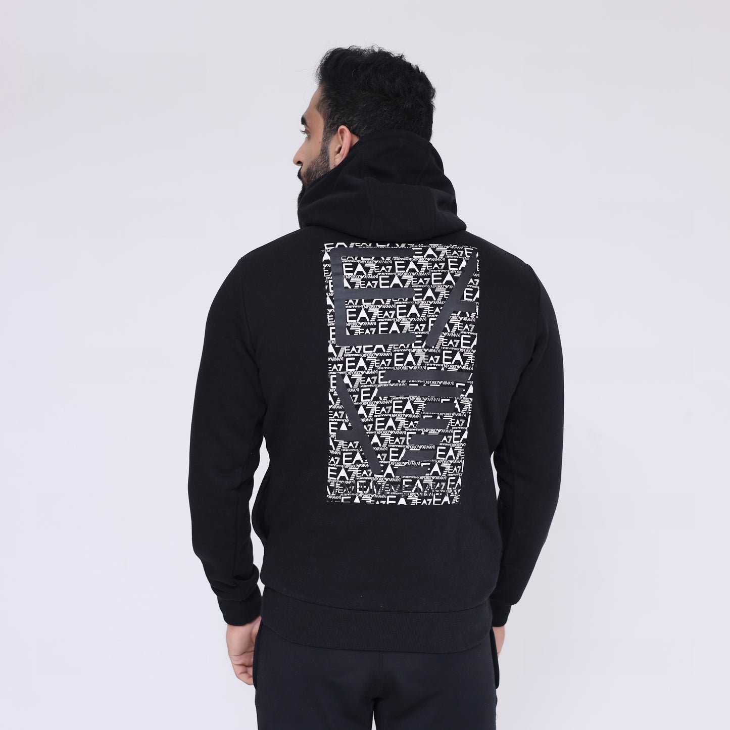 Hoodie Back Print - Black