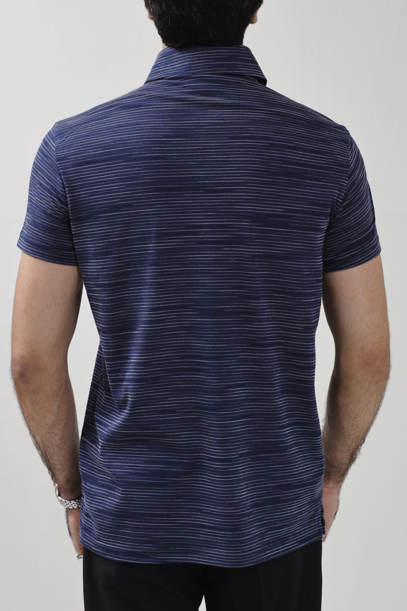 Textured Polo Shirt - Y&D Navy