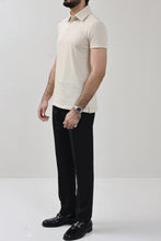 ZRA Textured Polo Shirt - Beige