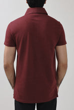 ZRA Textured Polo Shirt - Maroon