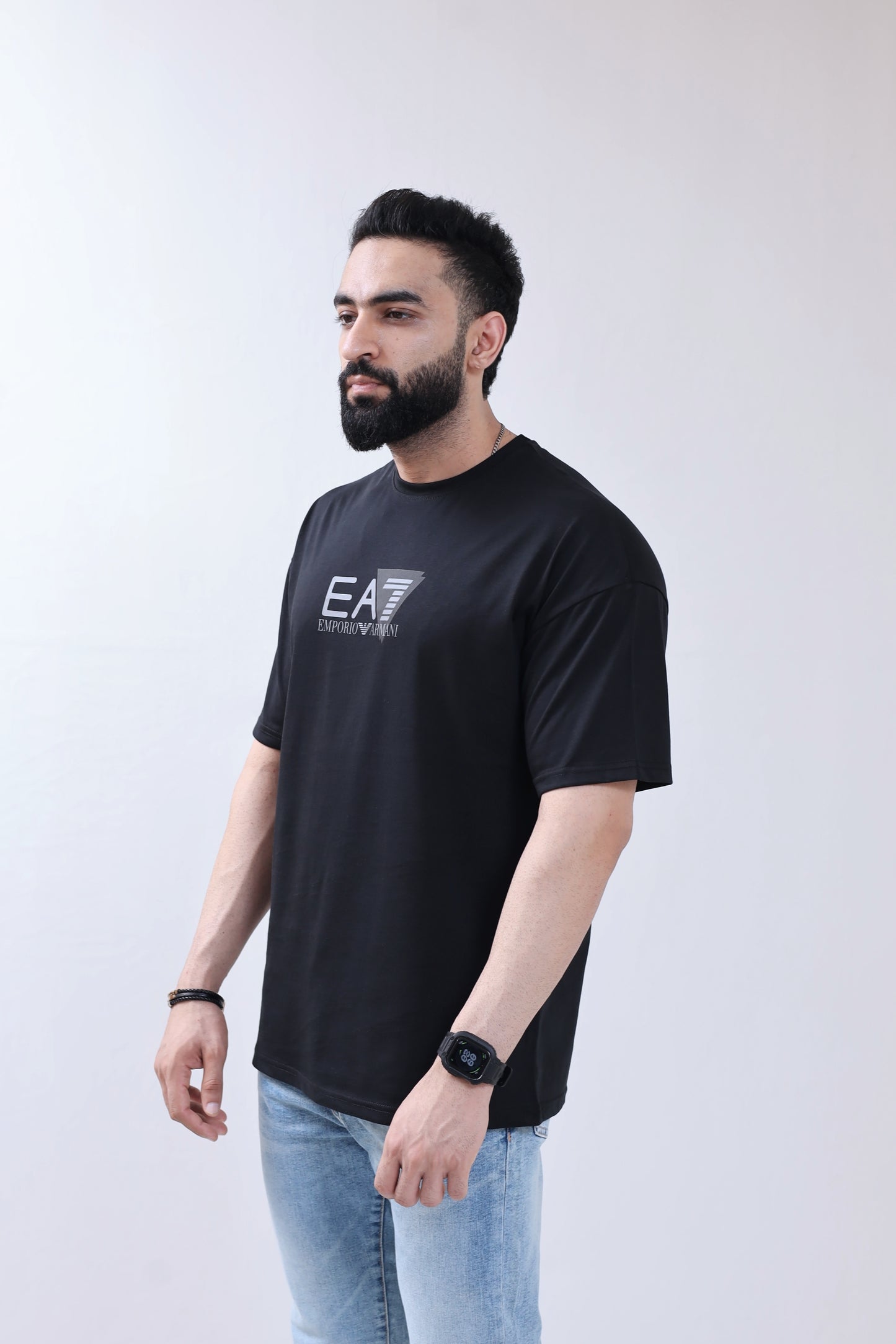 Drop Shoulder T-Shirt EA - Black