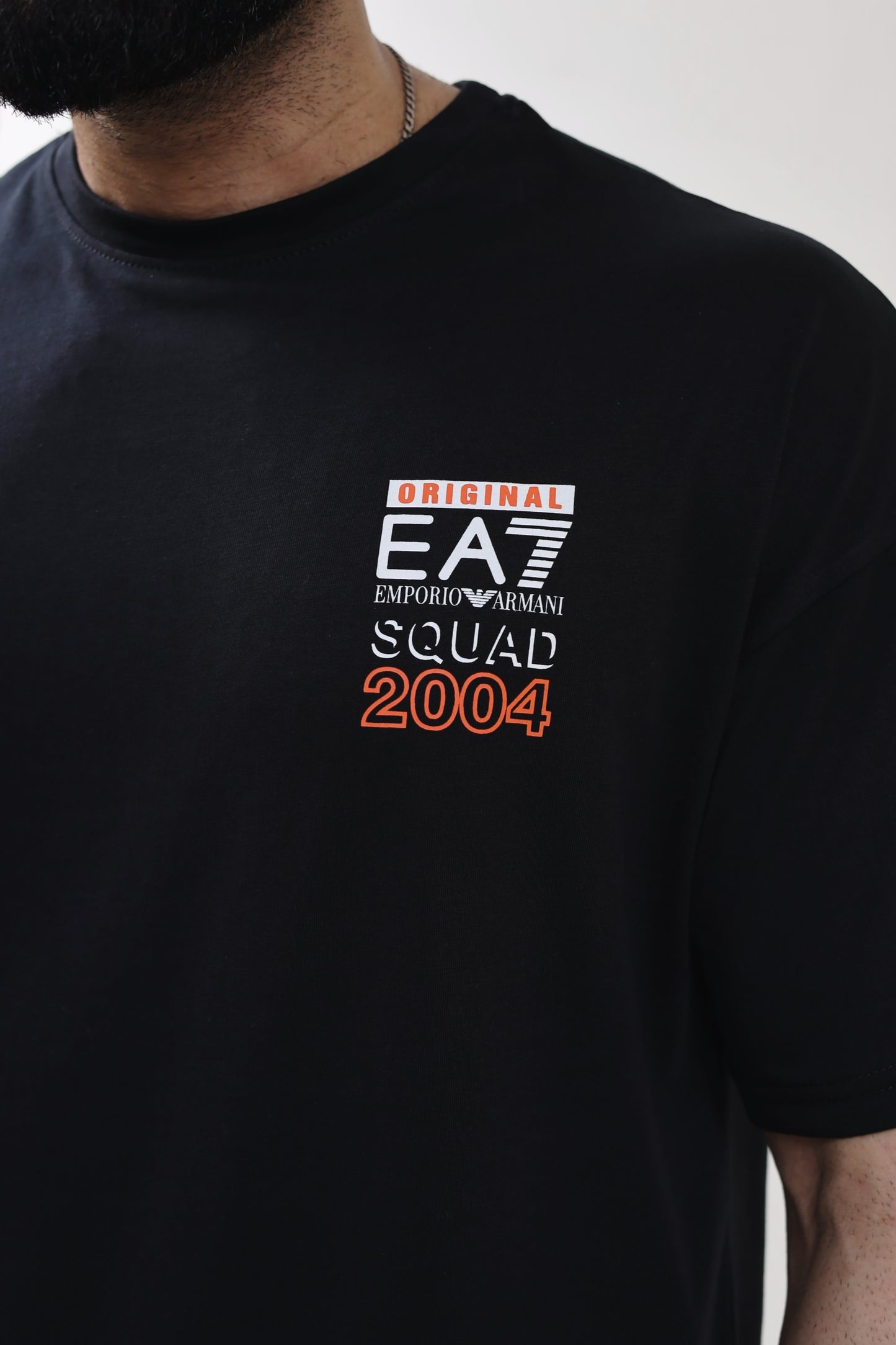 Drop Shoulder T-shirt EA - Black