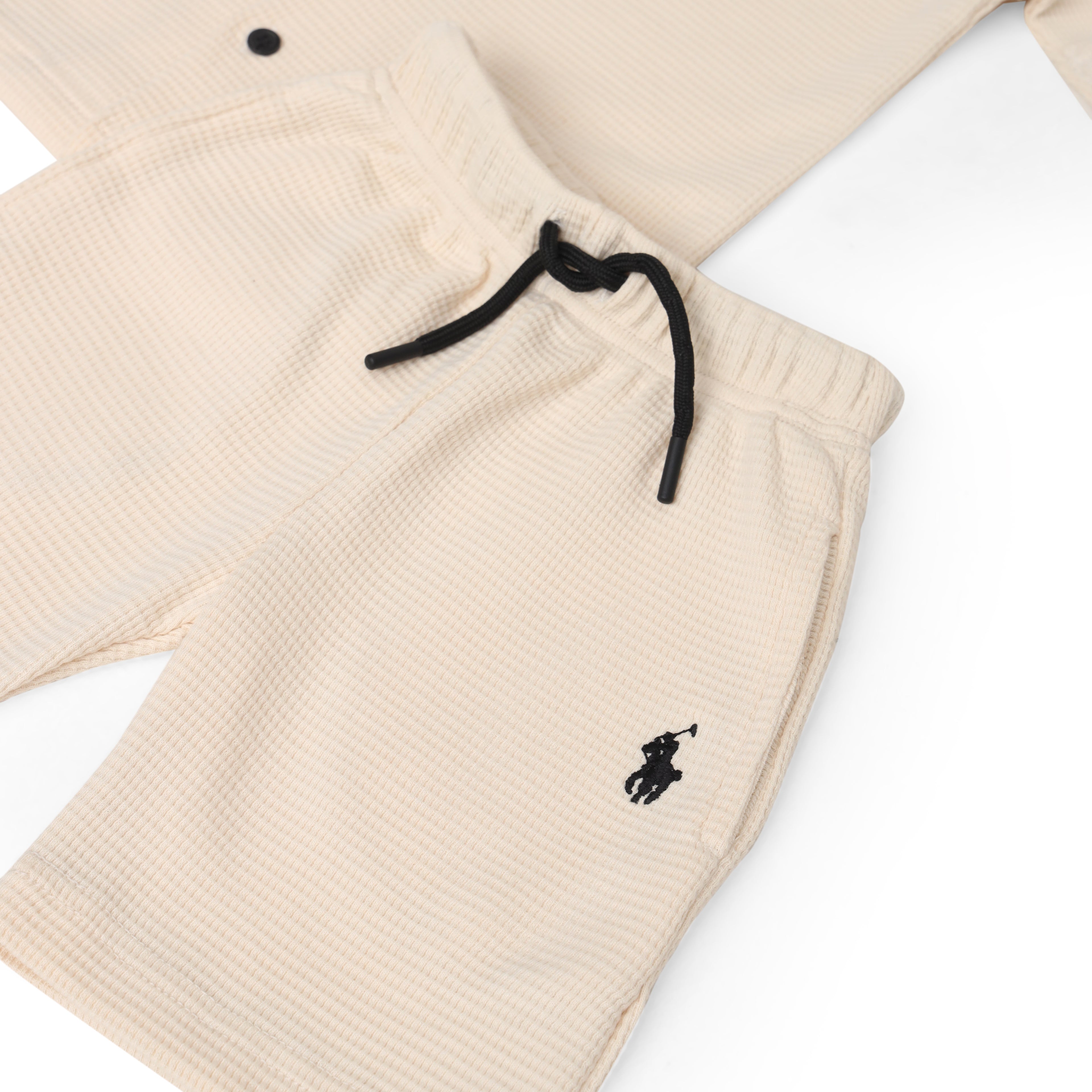 RL - Kids Twinsets Waffle Textured - Beige