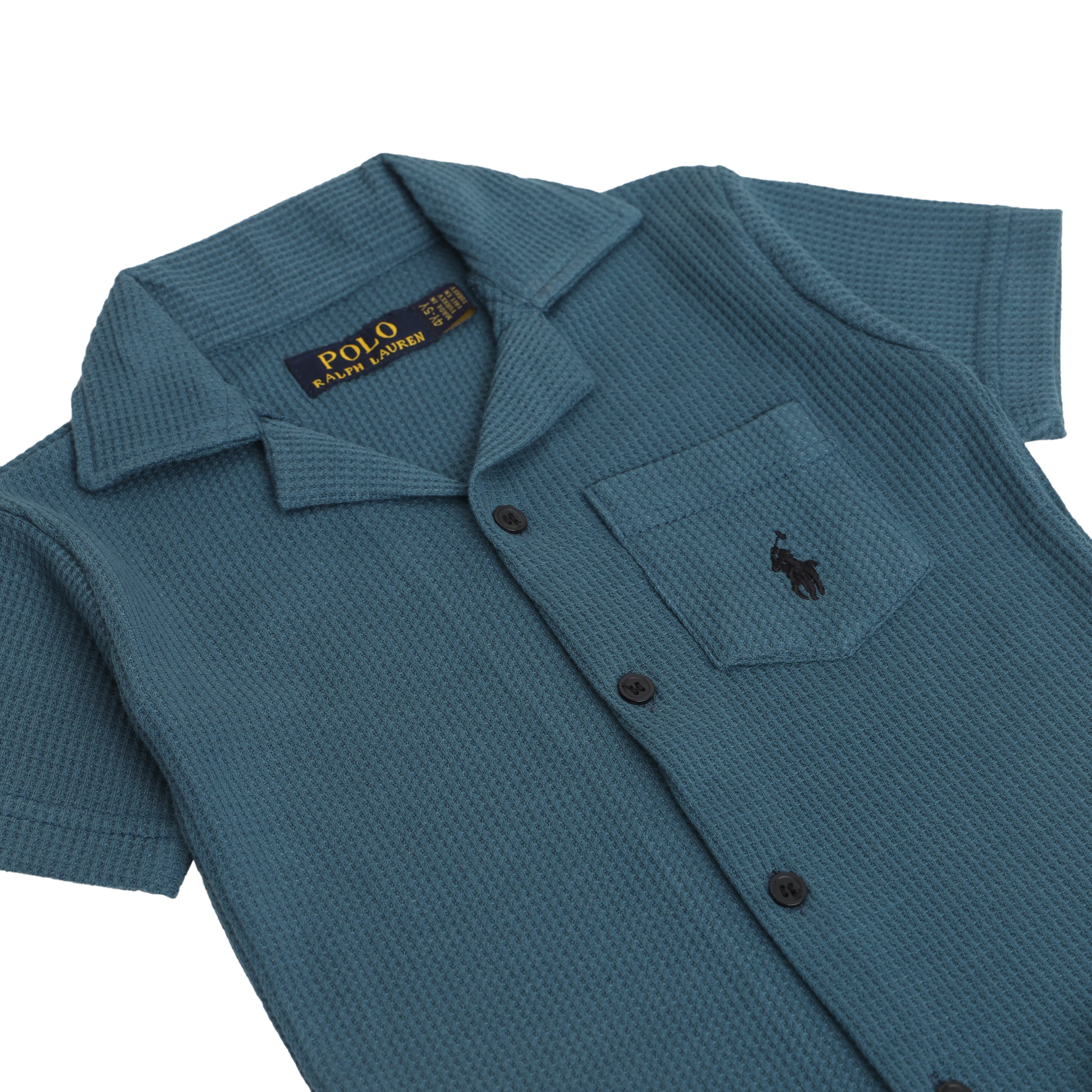 RL - Kids Twinsets Waffle Textured - Zink