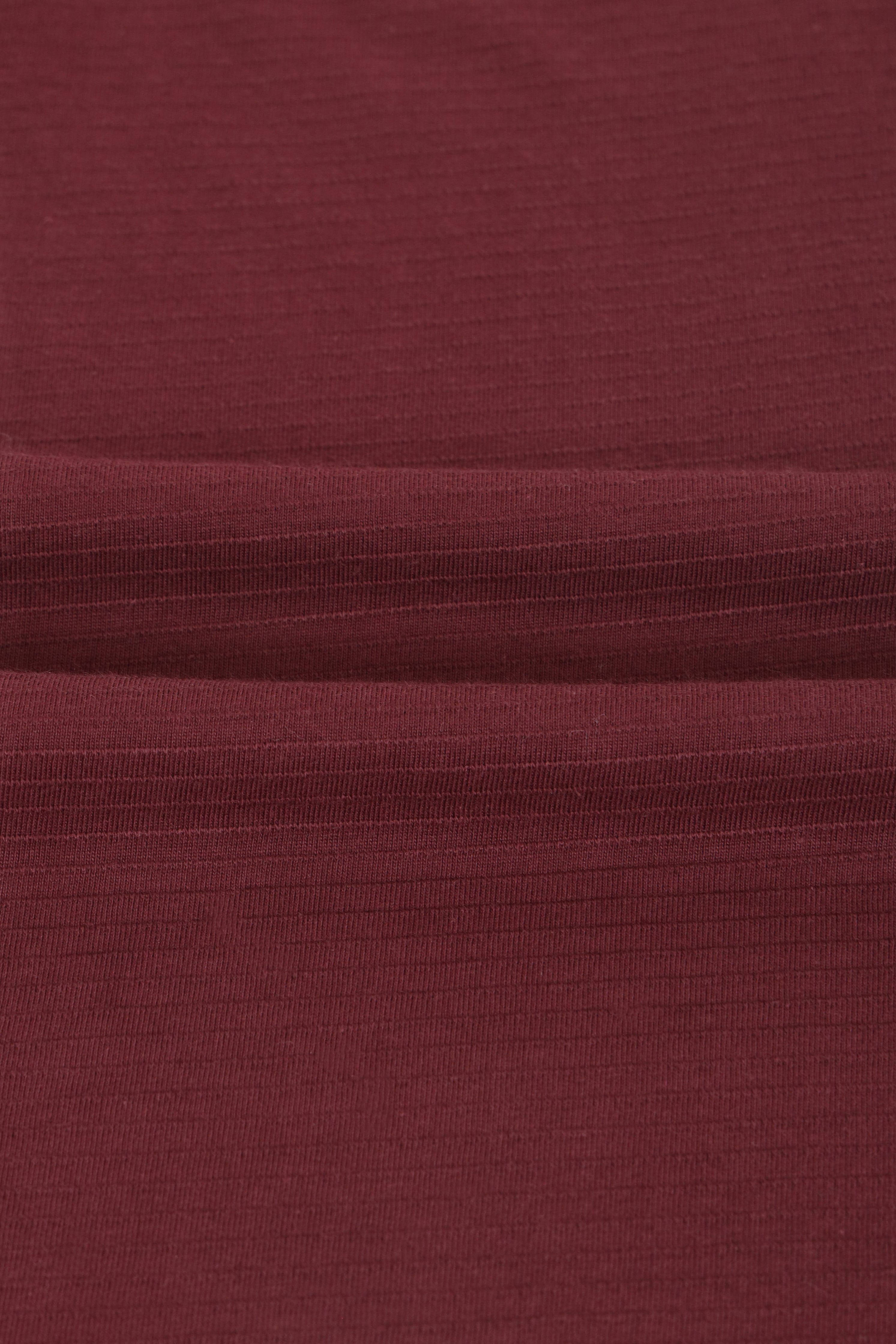Men’s R-L Cuban Collar Shirt – Textured - Maroon