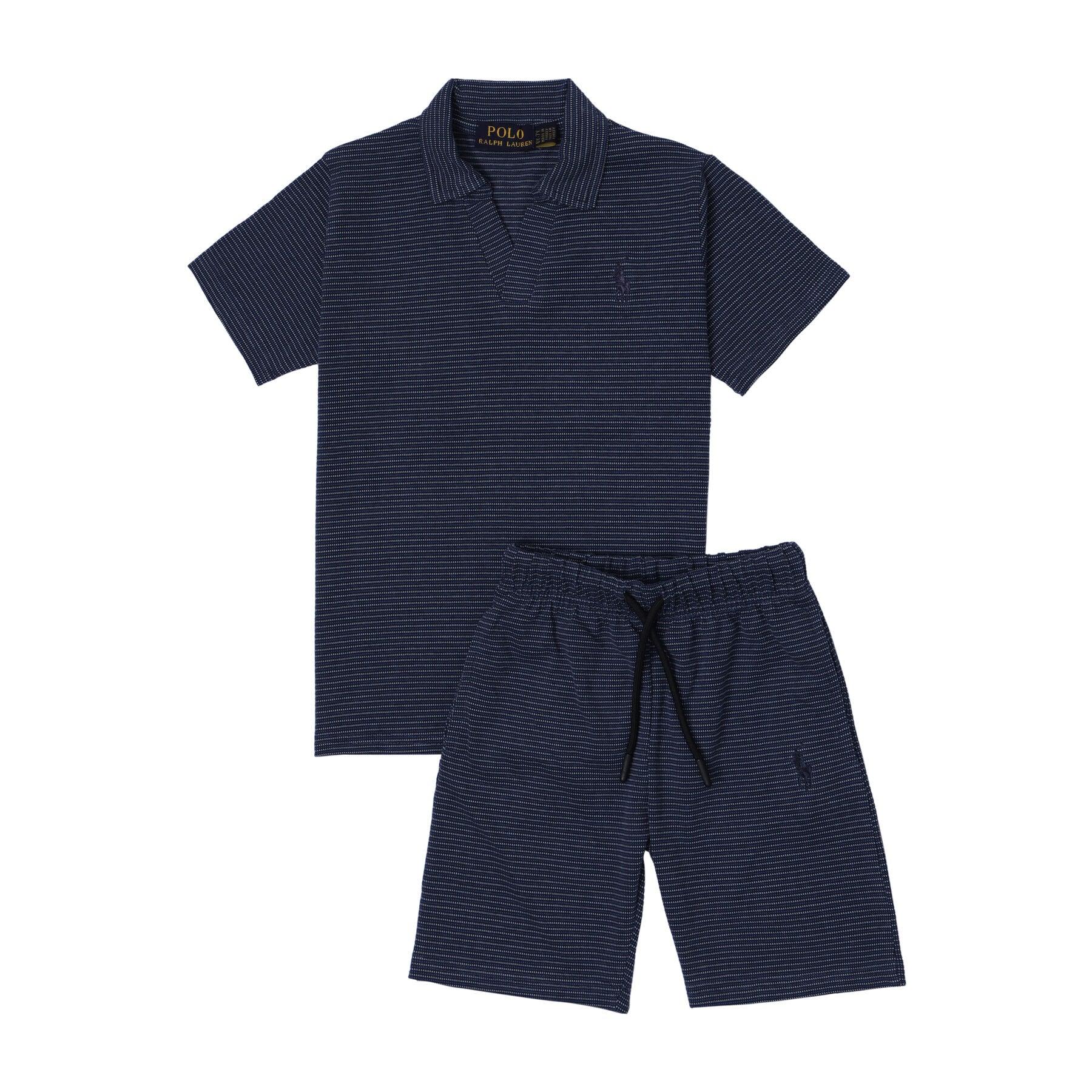 RL Kids Twinset Yarn Dyed - Navy