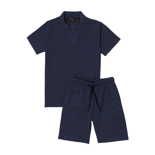 RL Kids Twinset Yarn Dyed - Navy