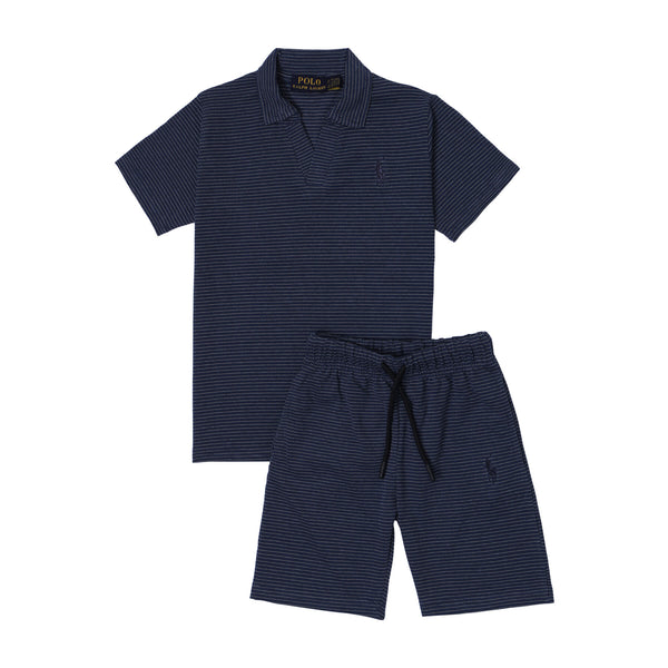 RL Kids Twinset Yarn Dyed - Navy