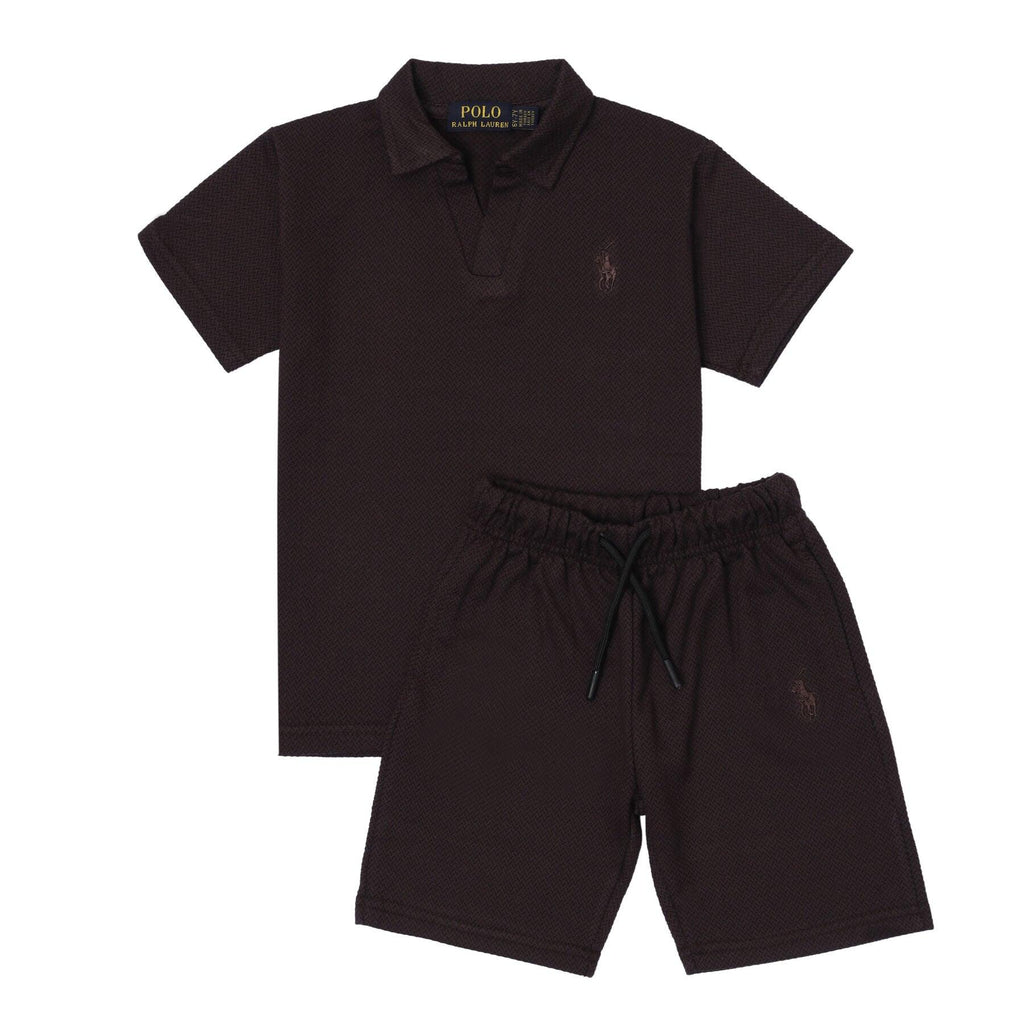 RL Kids Twinset Yarn Dyed - Brown