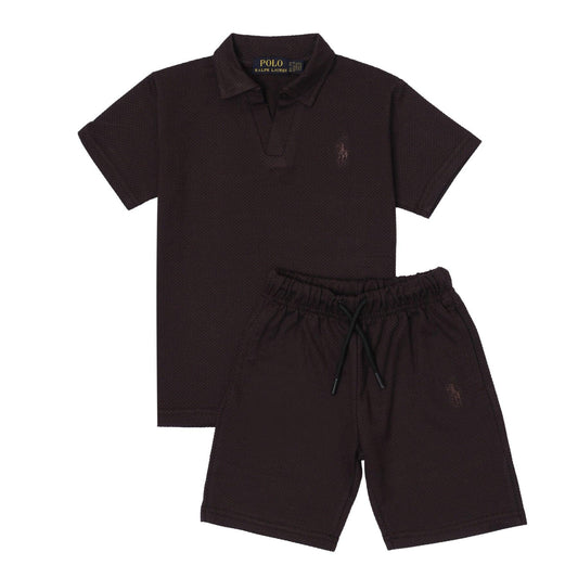 RL Kids Twinset Yarn Dyed - Brown