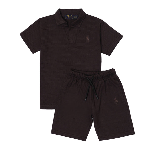 RL Kids Twinset Yarn Dyed - Brown