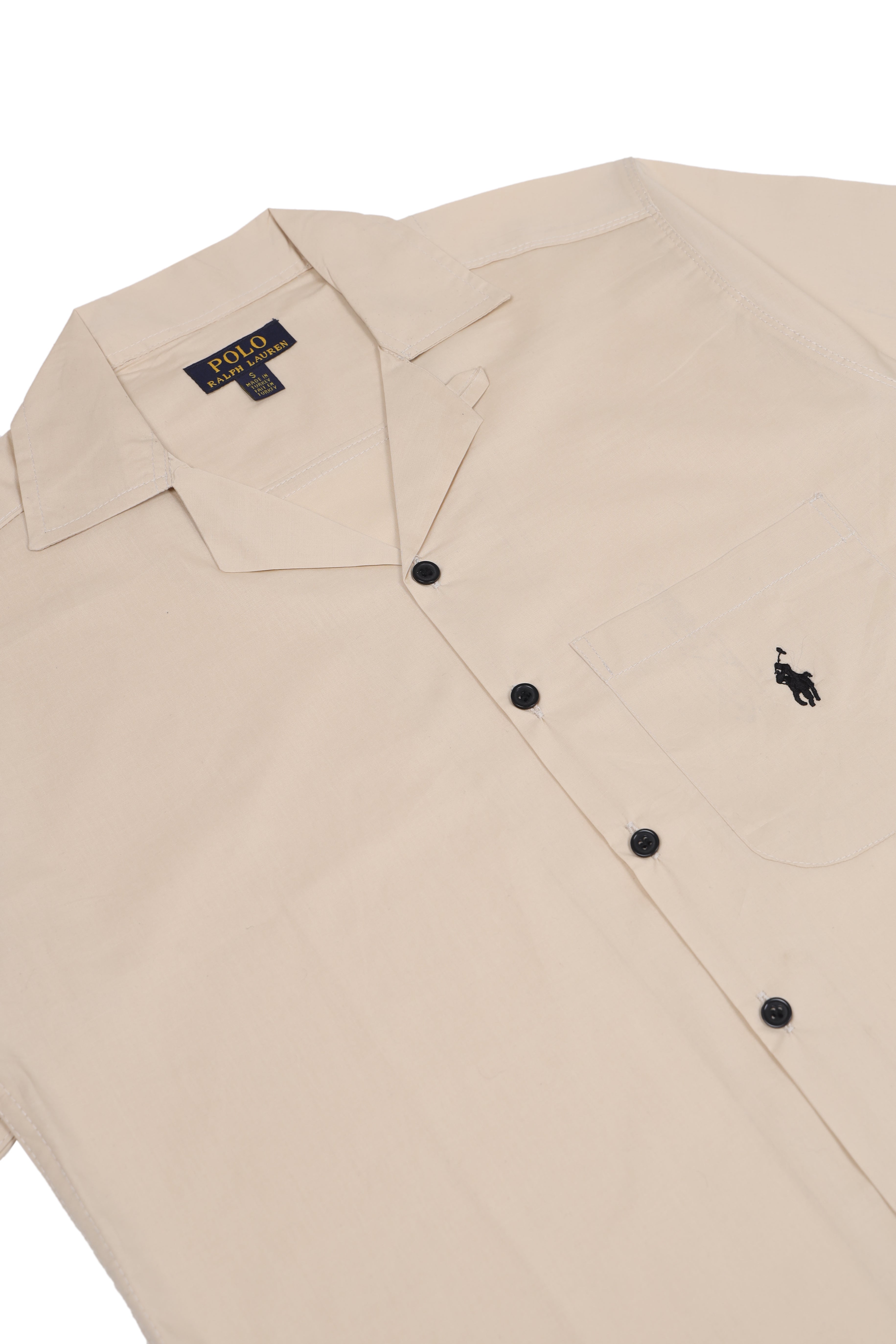Men's R-L Cuban Collar Shirt – OffWhite
