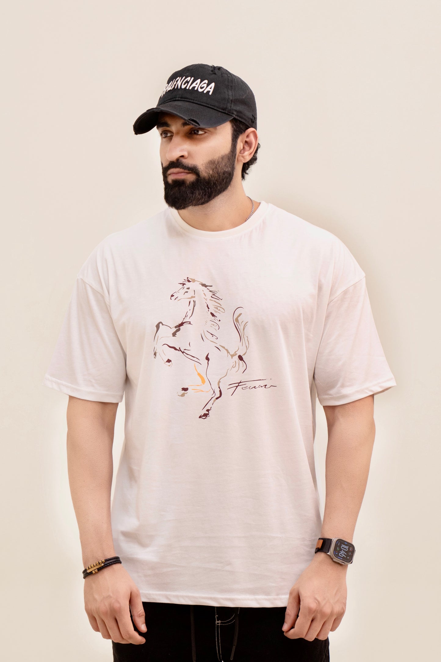 FR Drop Shoulder T-Shirt - White
