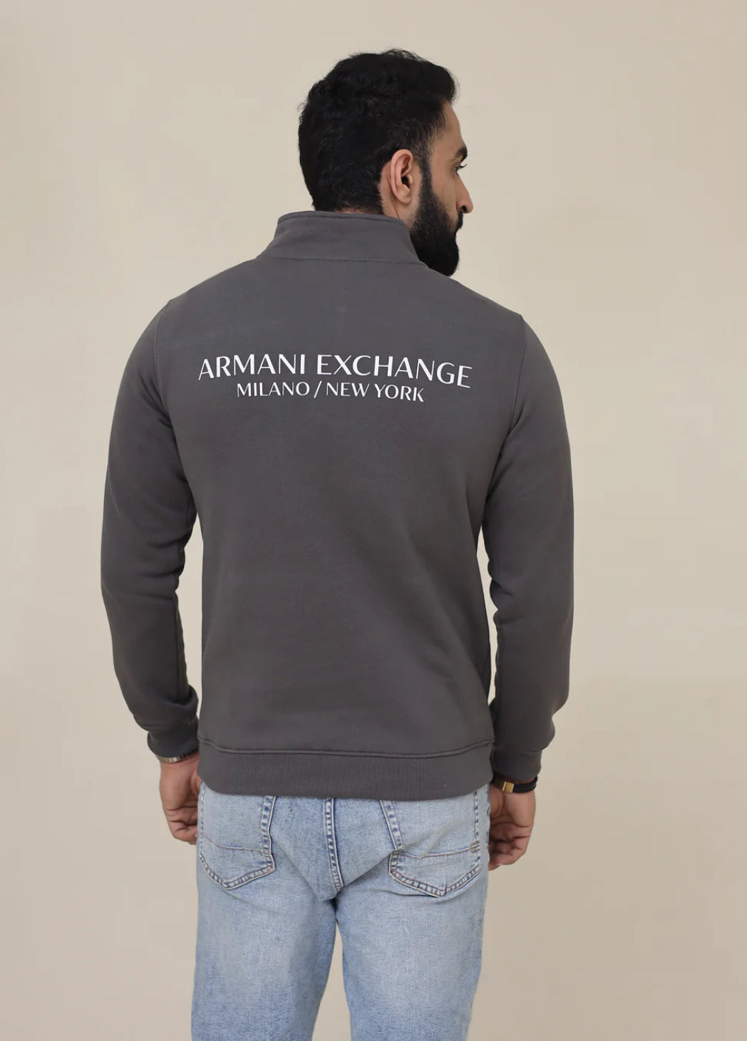 AX Mock neck zipper - Dark Grey