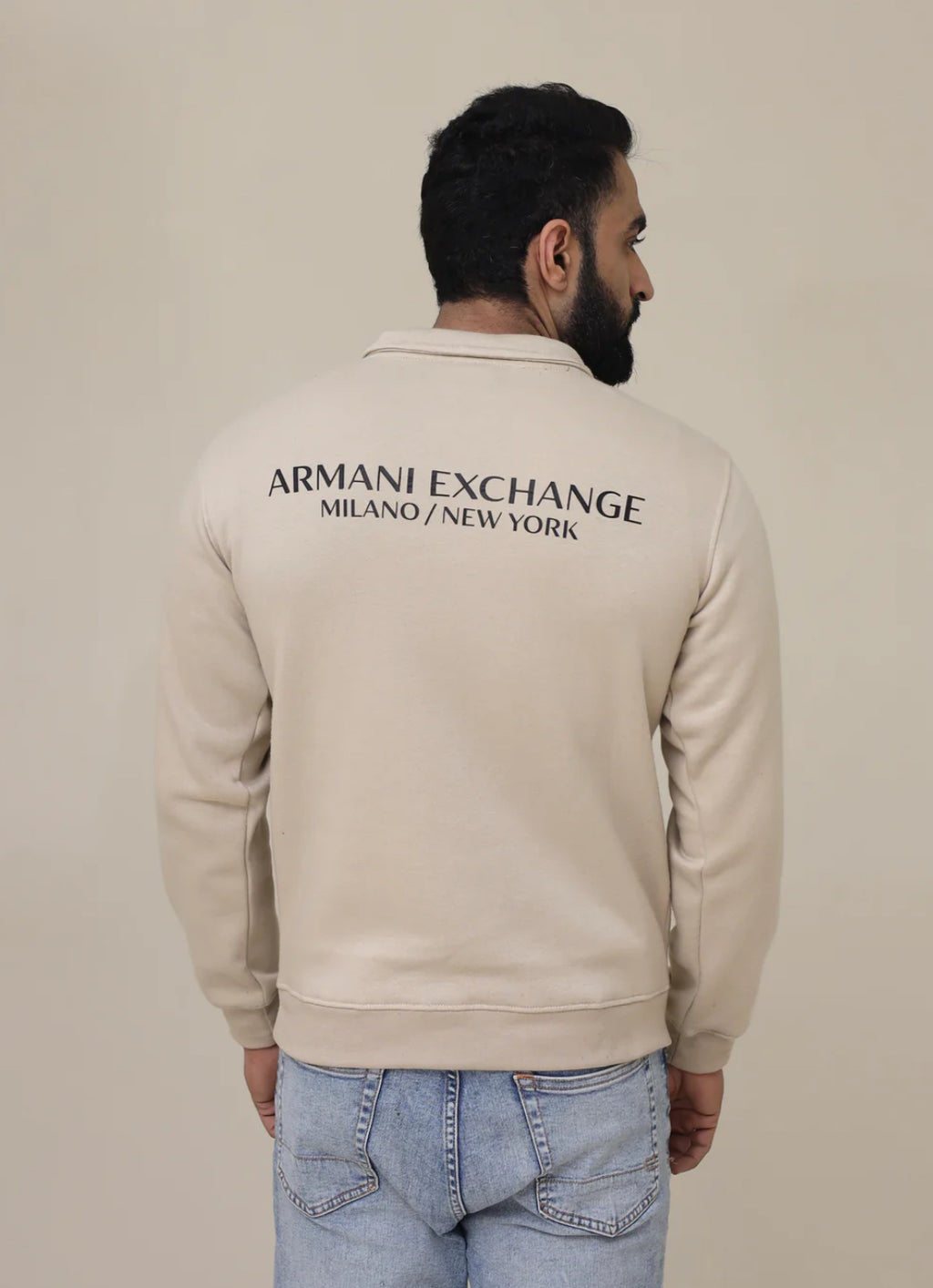 AX Mock neck zipper - Beige