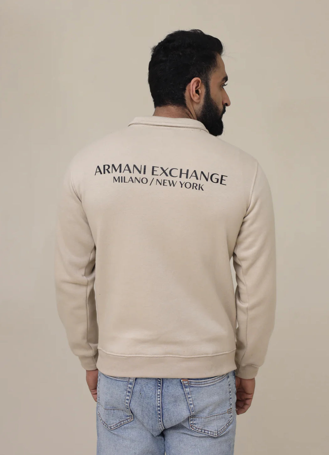 AX Mock neck zipper - Beige