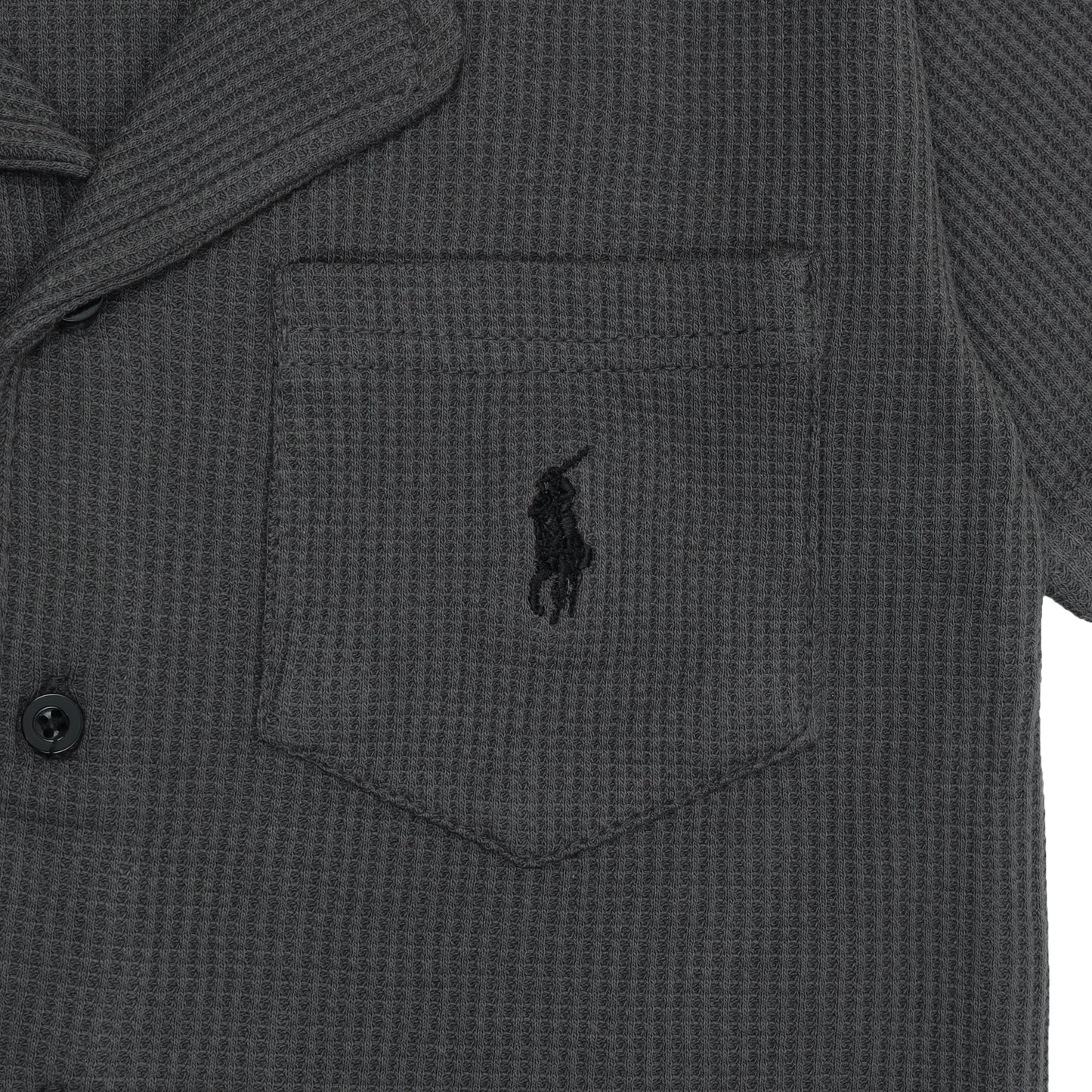 RL - Kids Twinsets Waffle Textured - Charcoal