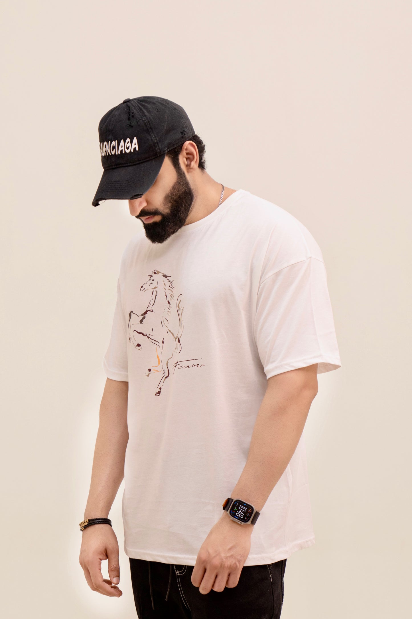 FR Drop Shoulder T-Shirt - White