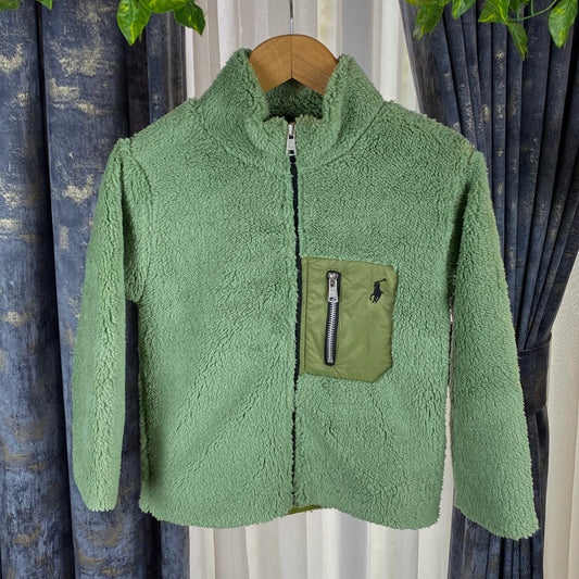 RL - Kids Sherpa Fleece Jacket - Green