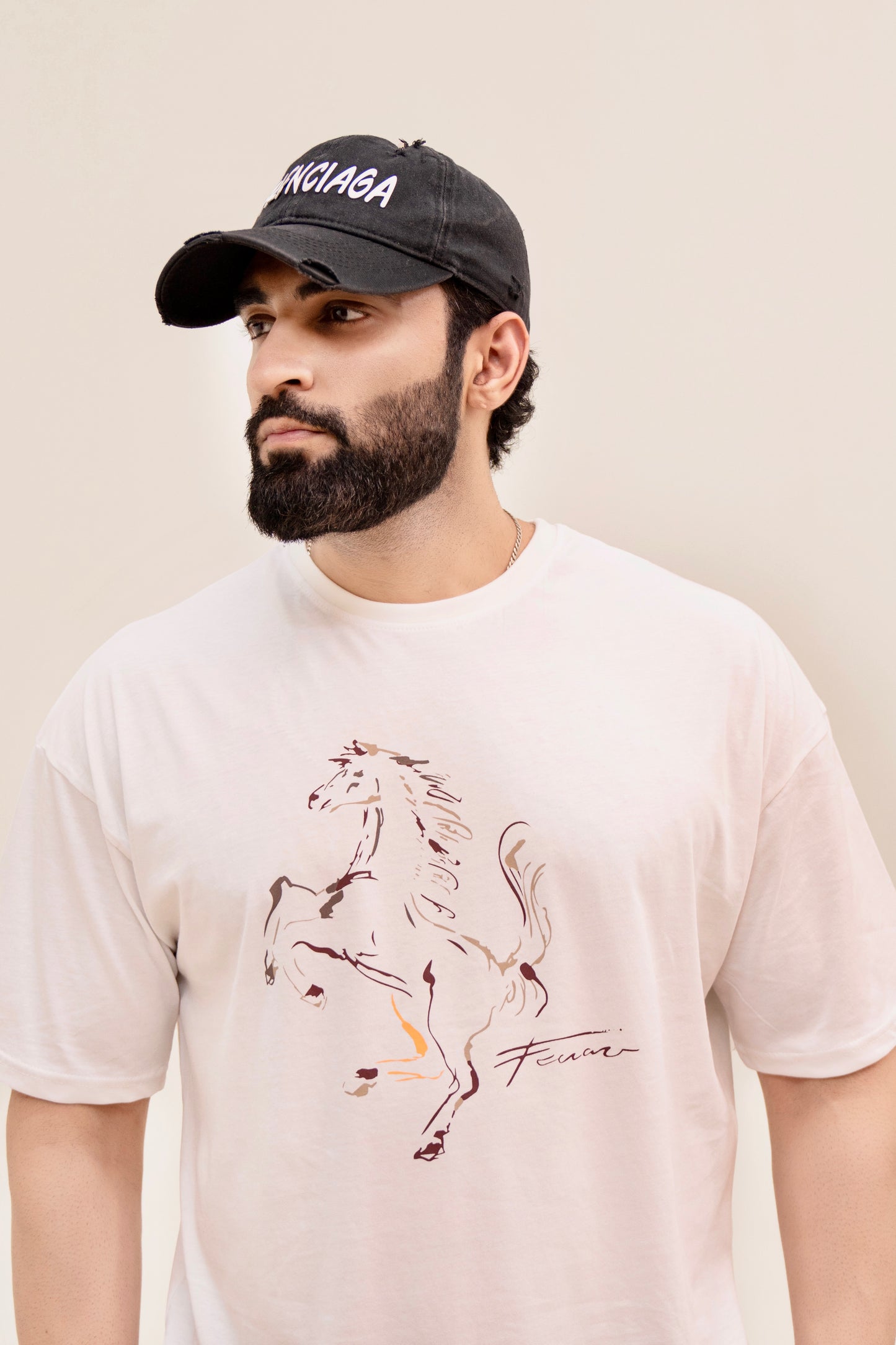 FR Drop Shoulder T-Shirt - White