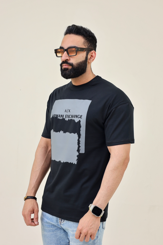 AX Drop Shoulder T-Shirt - Black