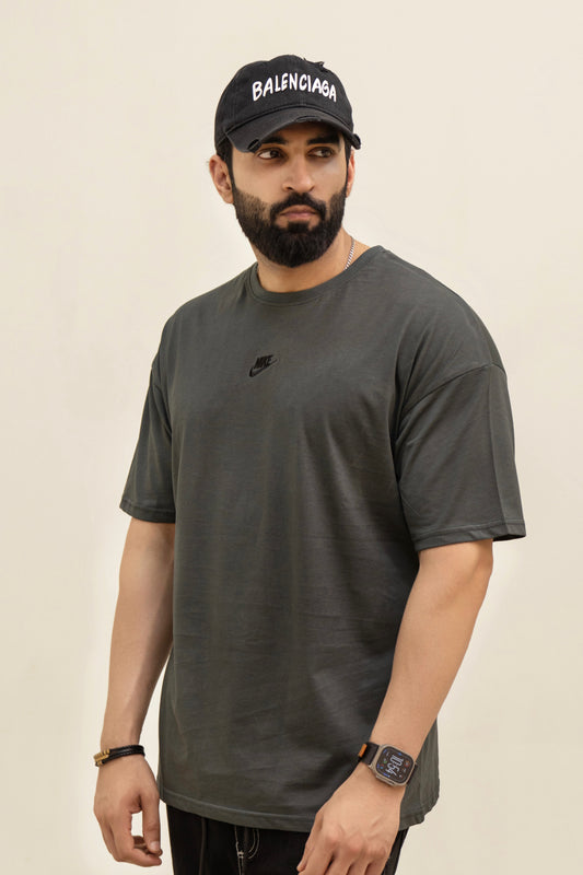 NKE Drop Shoulder T-Shirt - Dark Green