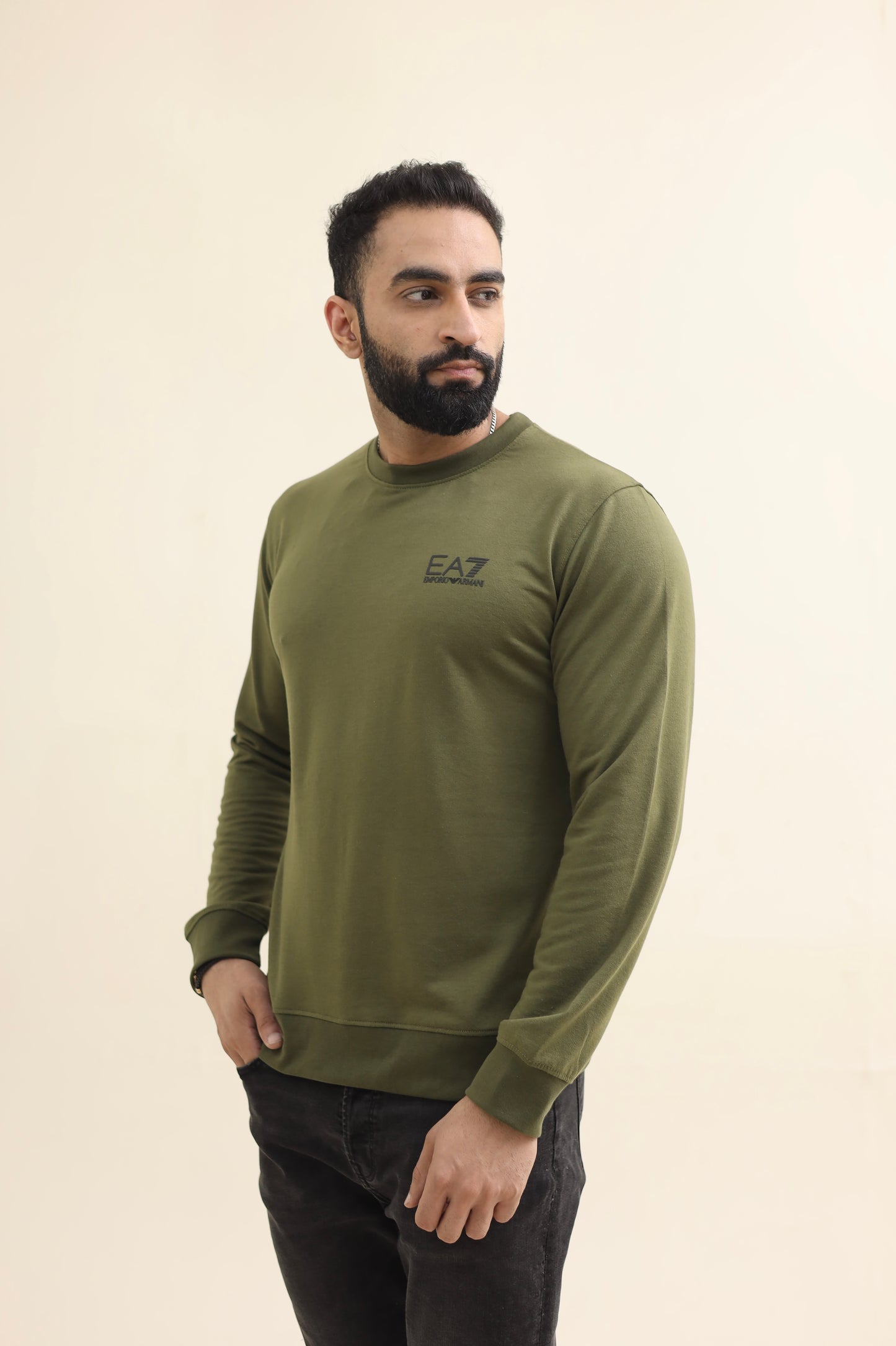 EA Sweatshirt - Dark olive green